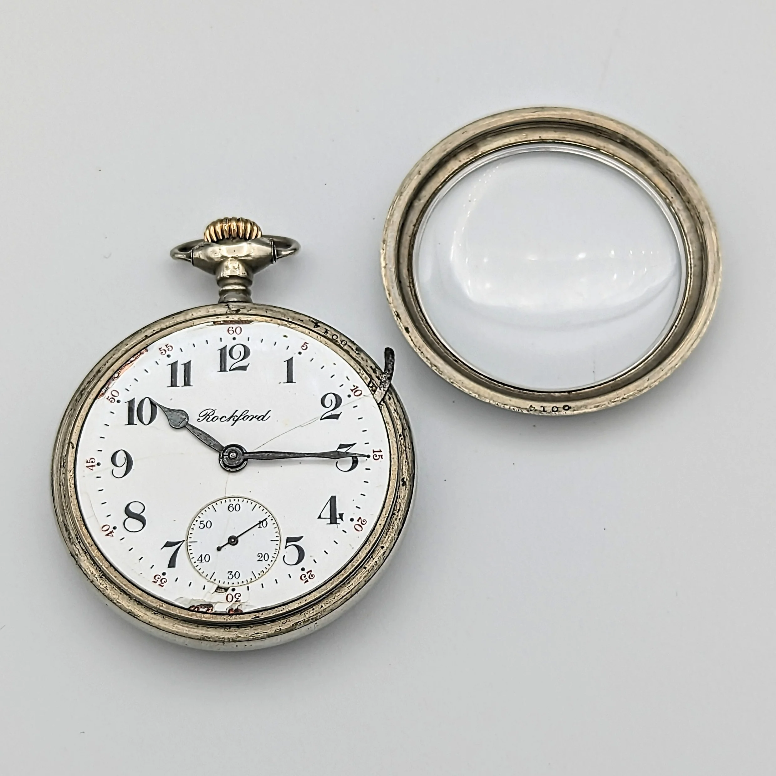 Antique 1910 ROCKFORD Pocket Watch Size 18s Grade 935 17 Jewels Pocket Watch - Image 15