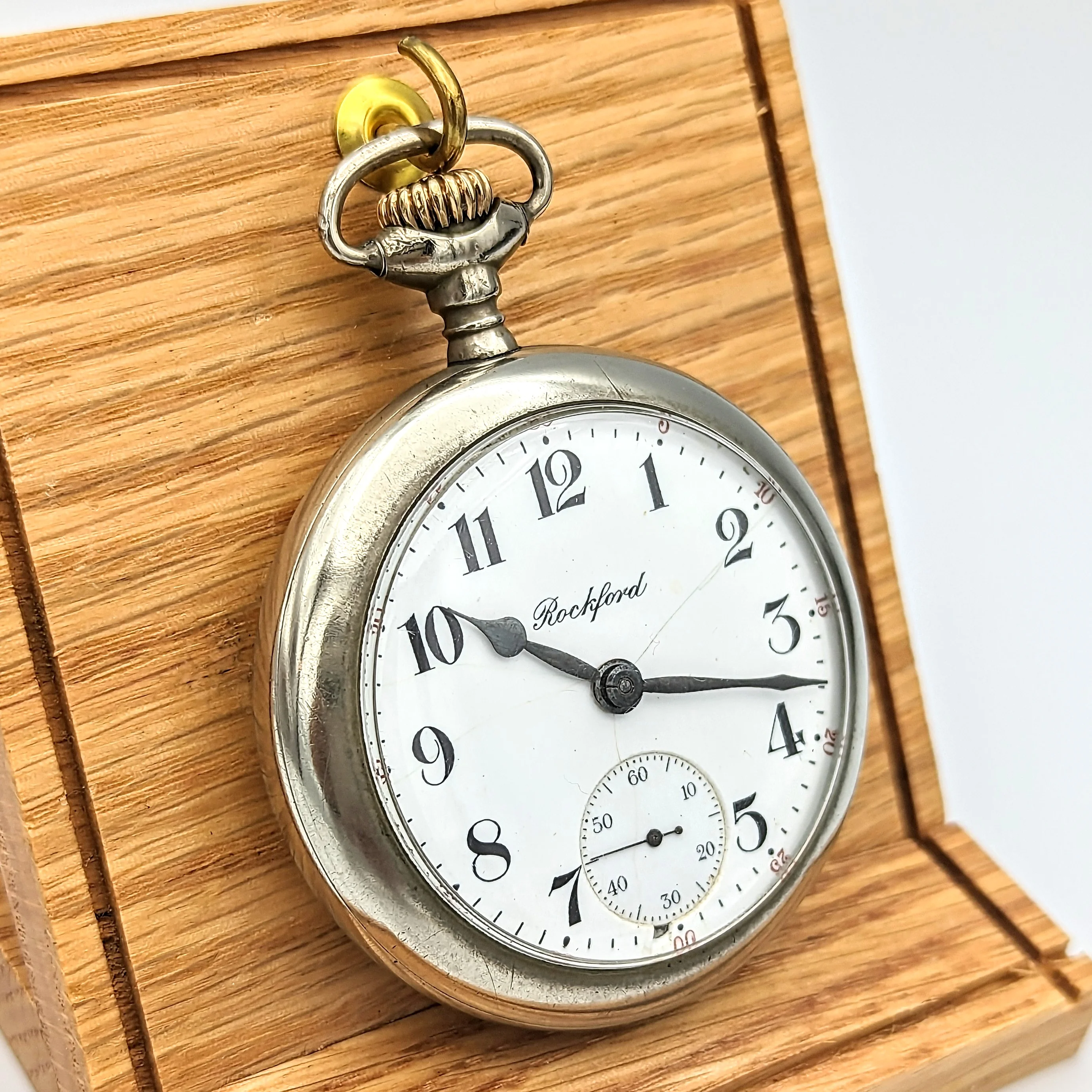 Antique 1910 ROCKFORD Pocket Watch Size 18s Grade 935 17 Jewels Pocket Watch - Image 20