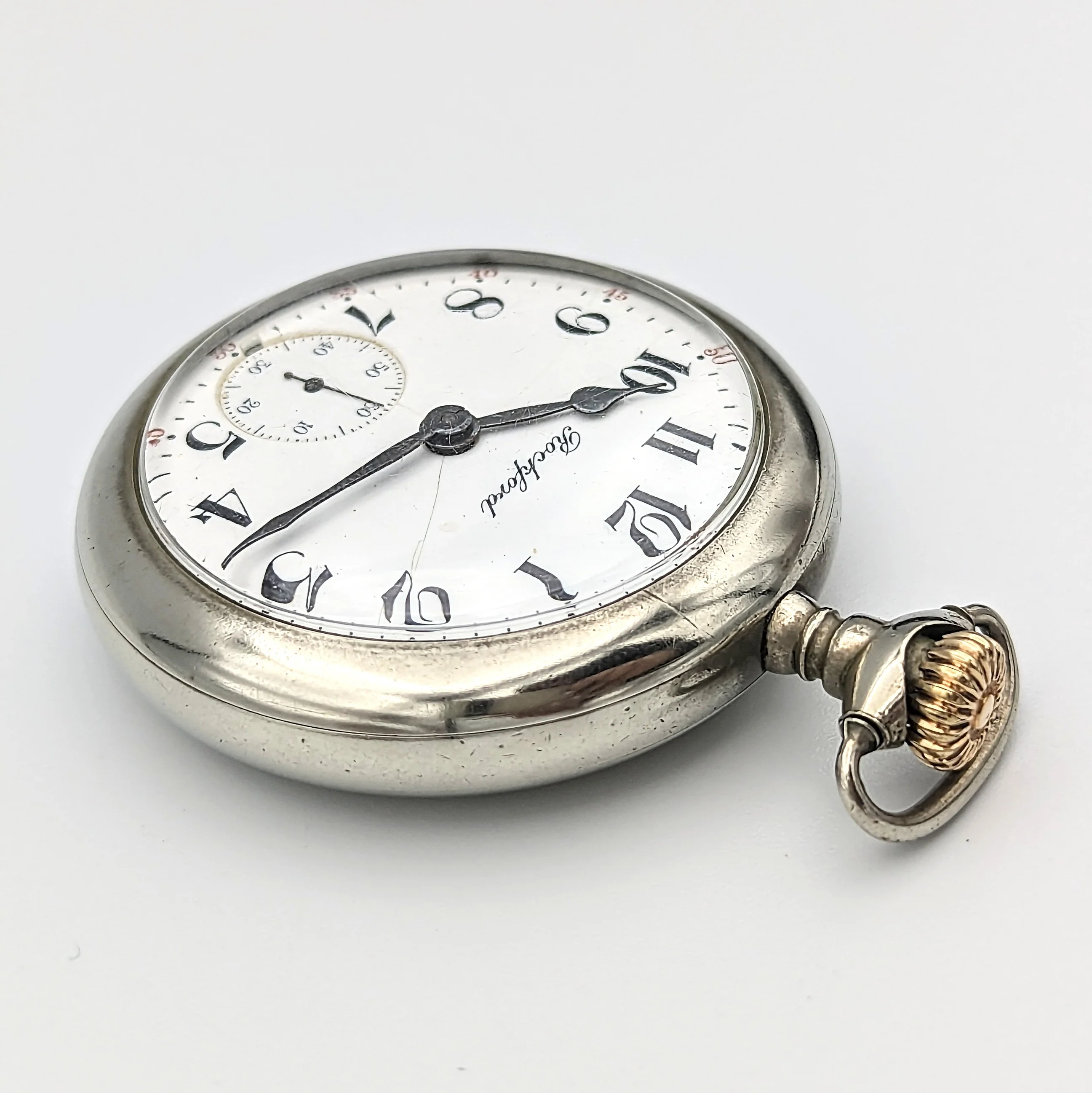Antique 1910 ROCKFORD Pocket Watch Size 18s Grade 935 17 Jewels Pocket Watch - Image 6