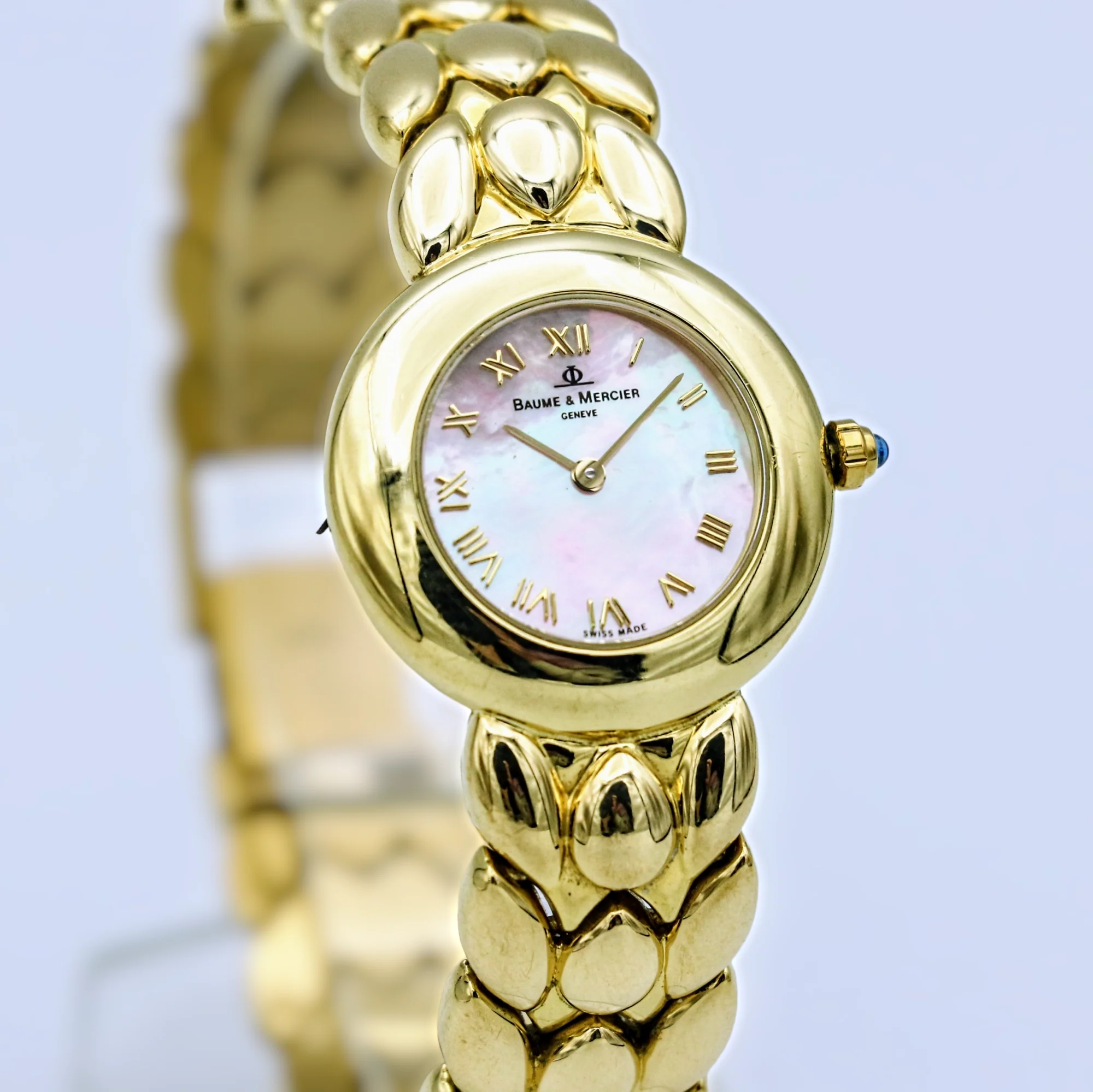 BAUME & MERCIER Luxury Swiss Ladies Wristwatch 18K Solid Yellow Gold 6J Watch - Image 3