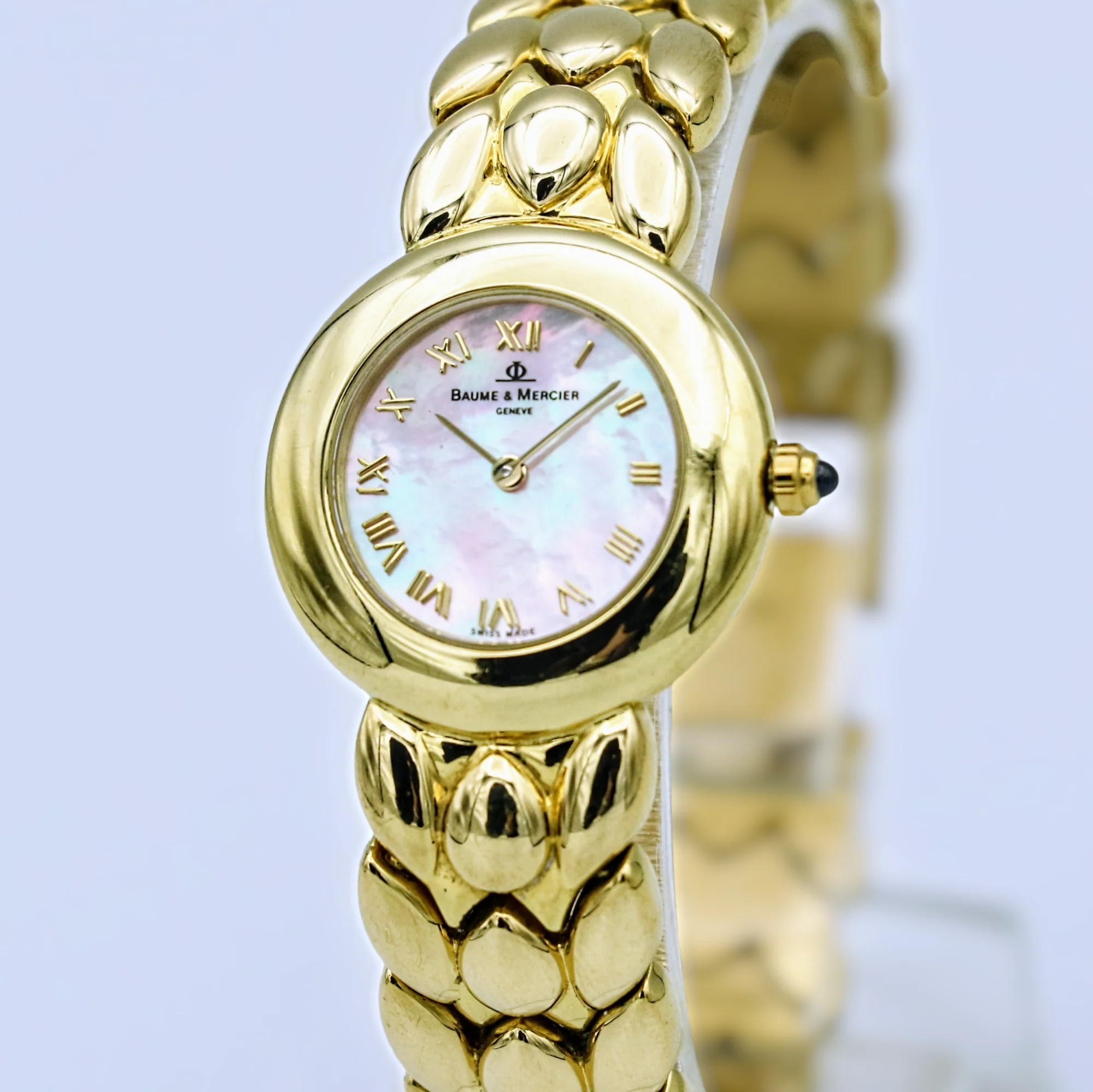 BAUME & MERCIER Luxury Swiss Ladies Wristwatch 18K Solid Yellow Gold 6J Watch - Image 4