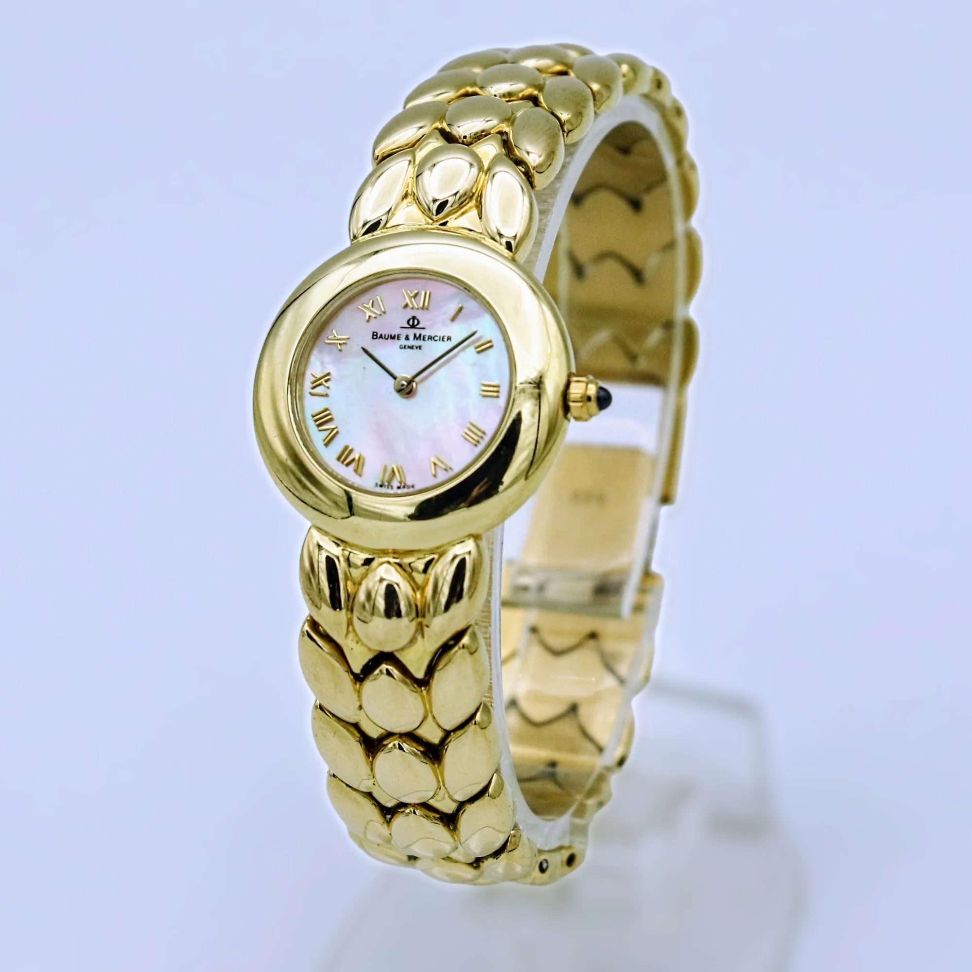 BAUME & MERCIER Luxury Swiss Ladies Wristwatch 18K Solid Yellow Gold 6J Watch - Image 5