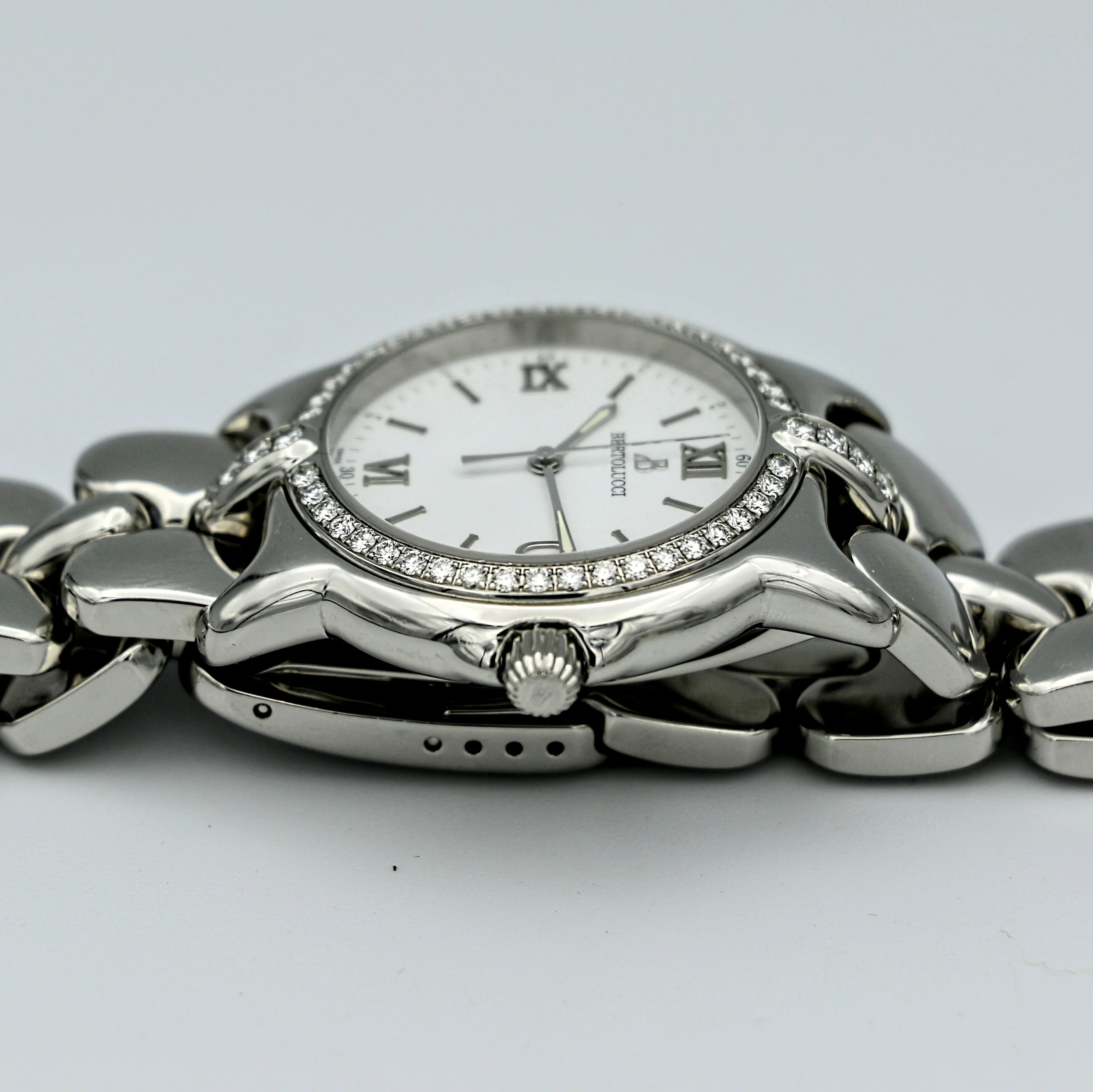 BERTOLUCCI Vir Watch Diamond Bezel 35mm S.S. Wristwatch - Image 11