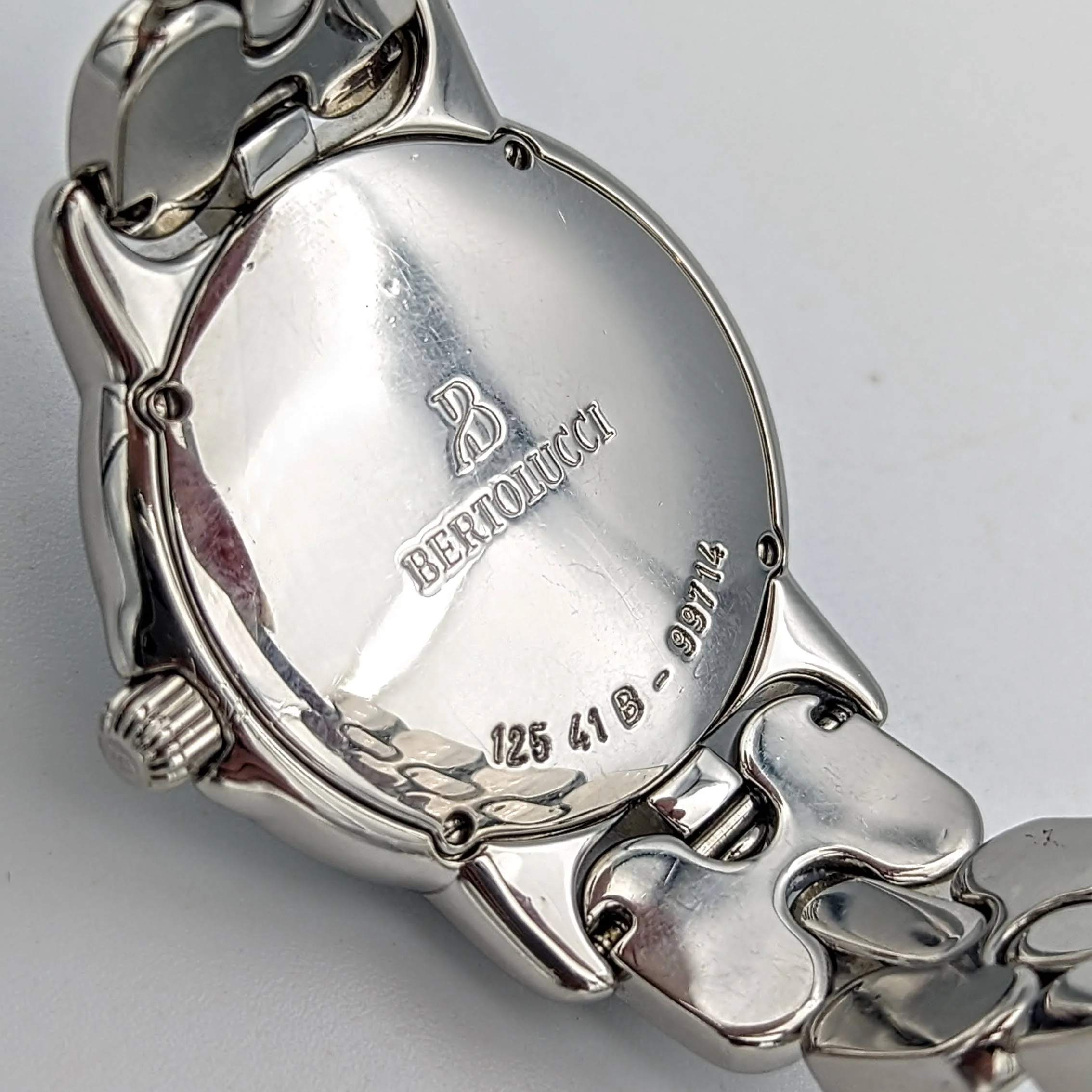 BERTOLUCCI Vir Watch Diamond Bezel 35mm S.S. Wristwatch - Image 13