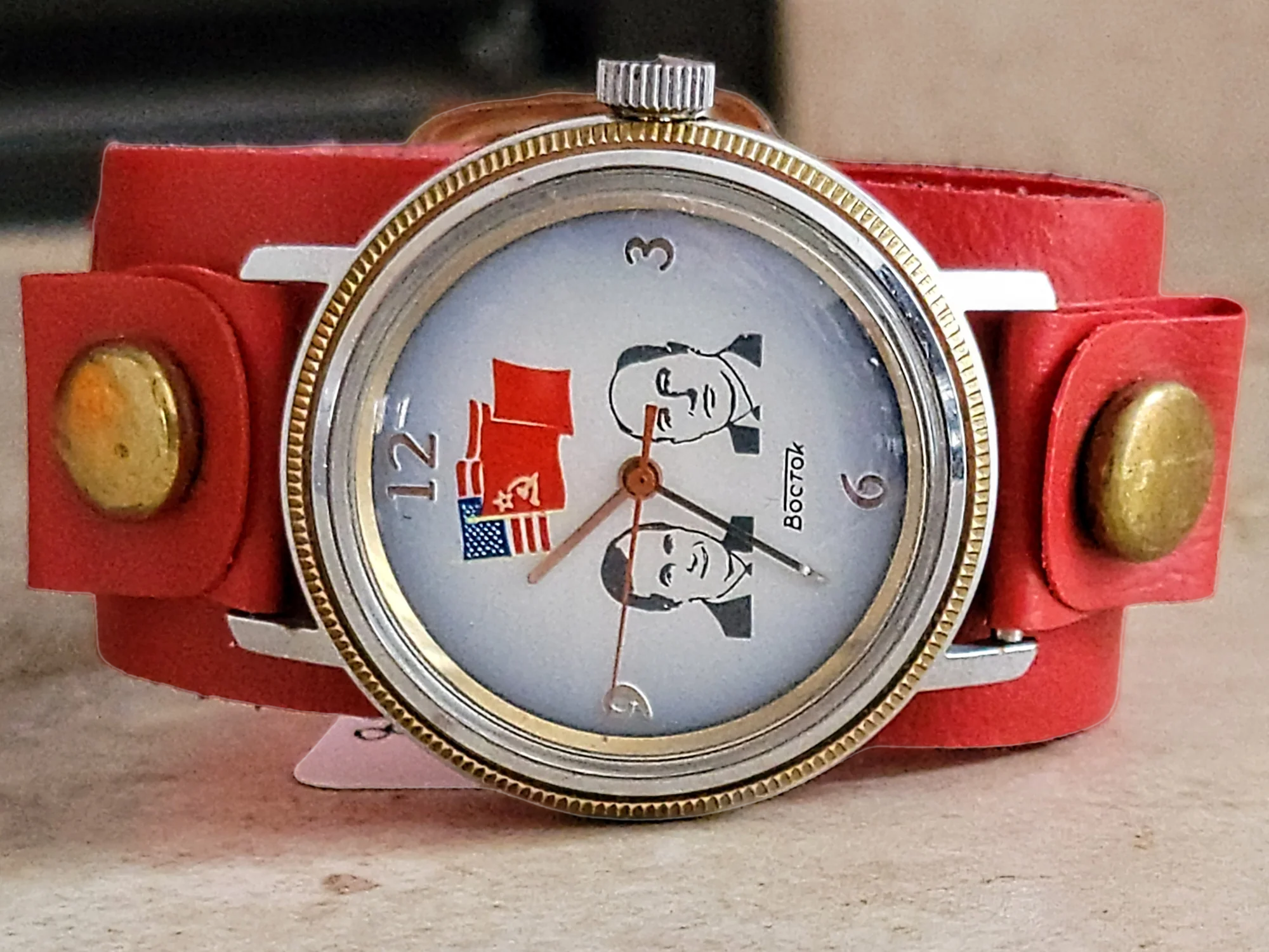 BOCTOK USSR Watch Bush & Gorbachev Wristwatch - The Helsinki Summit 1990 - Image 17