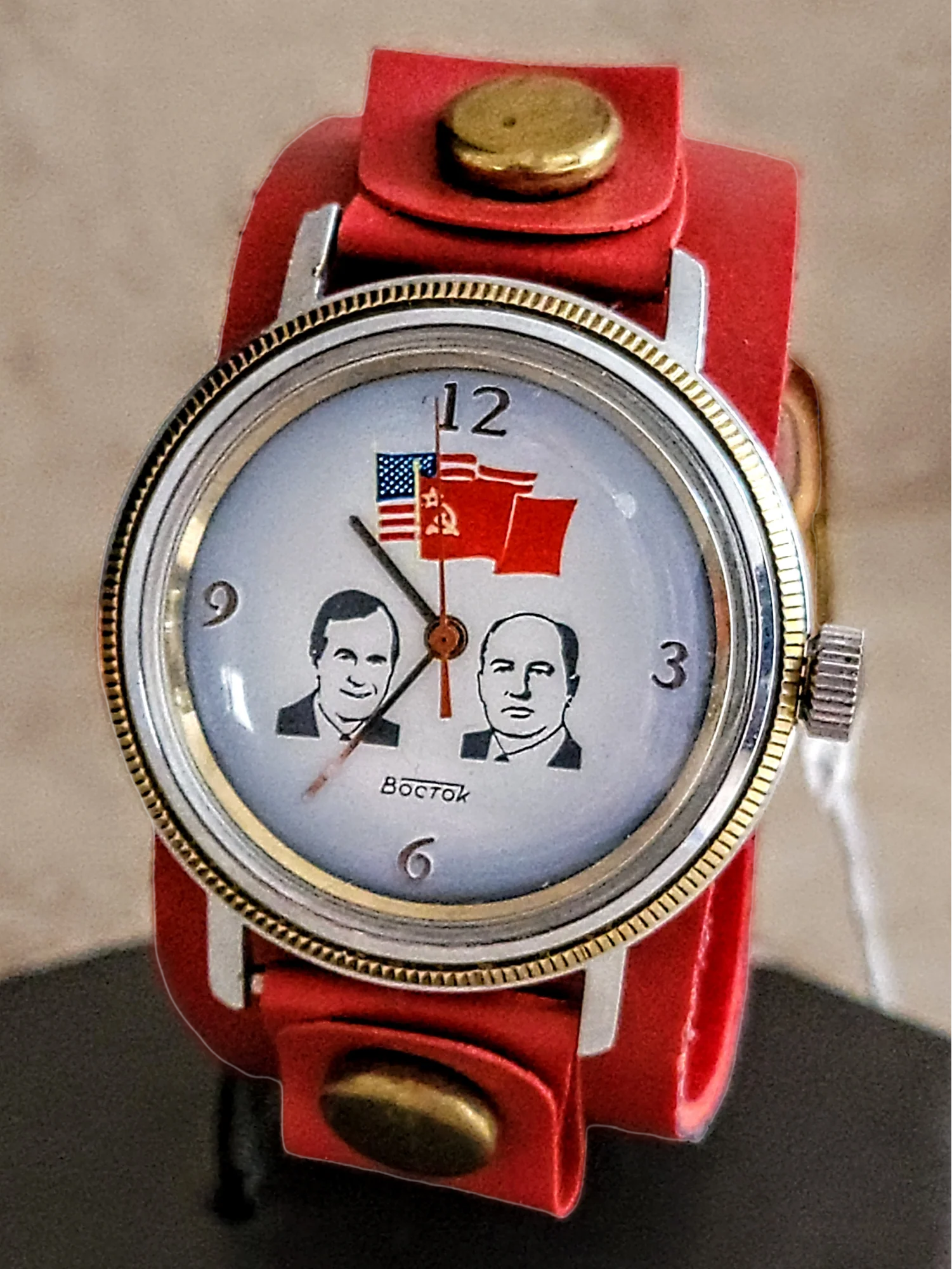 BOCTOK USSR Watch Bush & Gorbachev Wristwatch - The Helsinki Summit 1990 - Image 18
