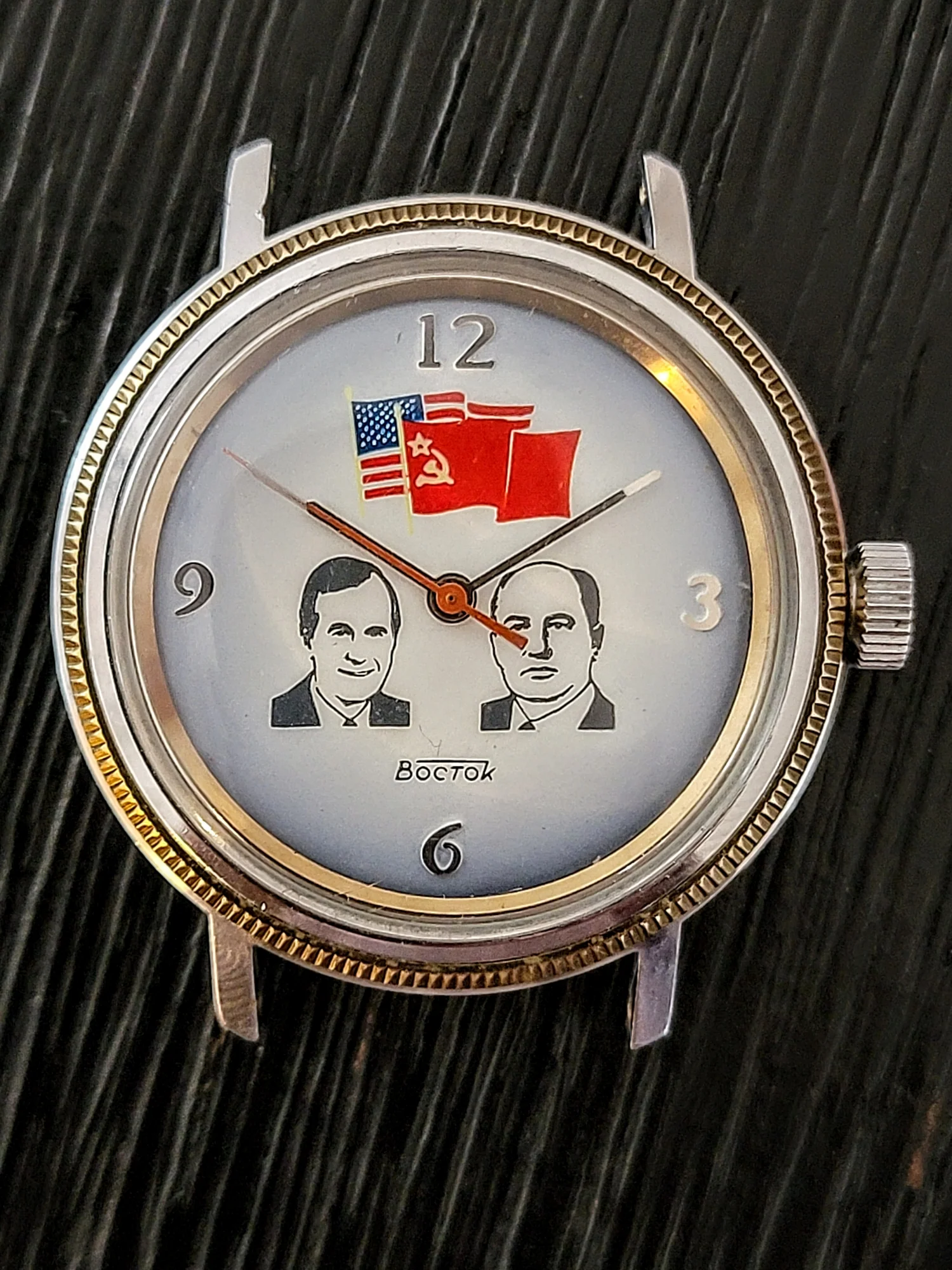 BOCTOK USSR Watch Bush & Gorbachev Wristwatch - The Helsinki Summit 1990 - Image 9