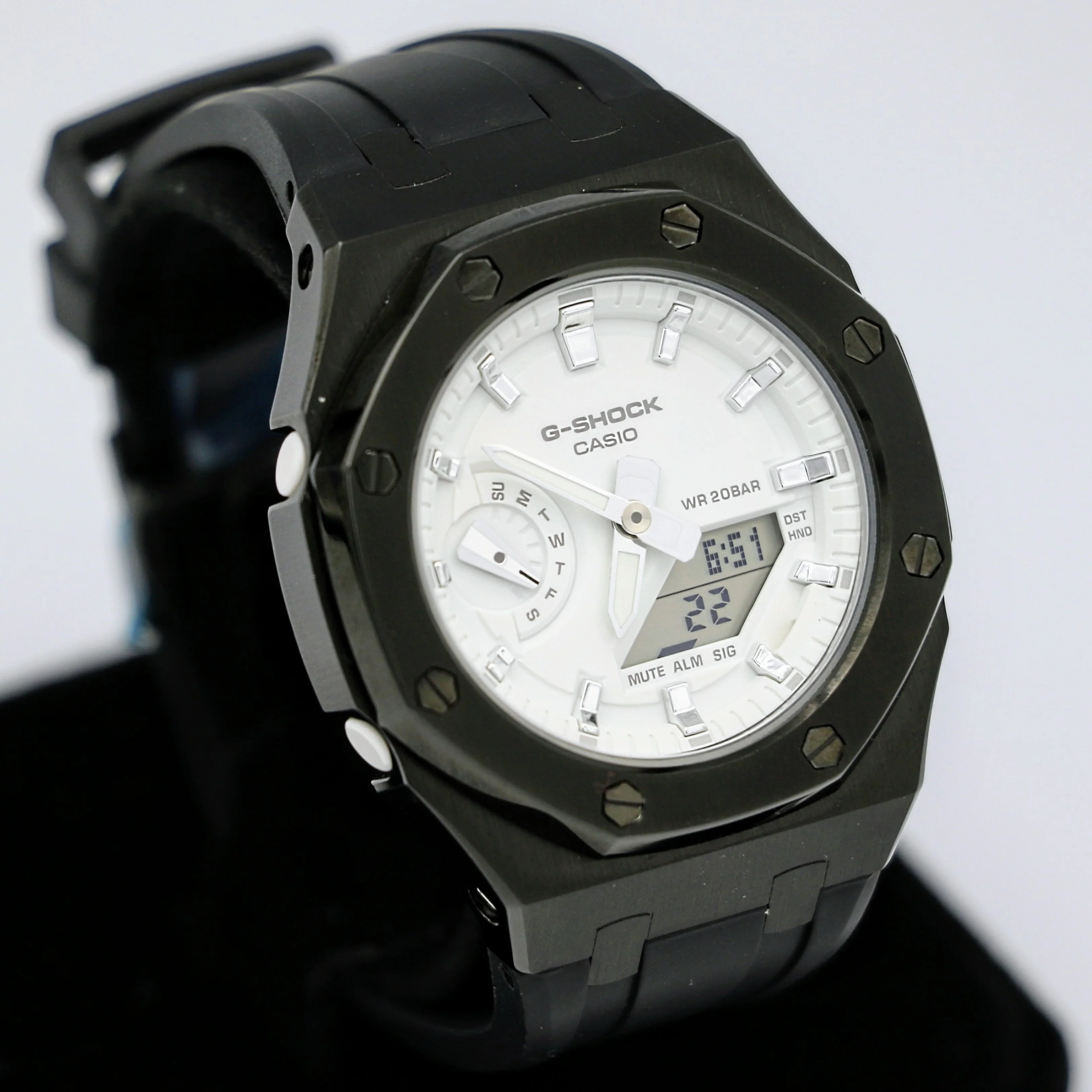 Brand-New! Custom Casio G-Shock Watch GMAS2100-7A White Matte Wristwatch - Image 3
