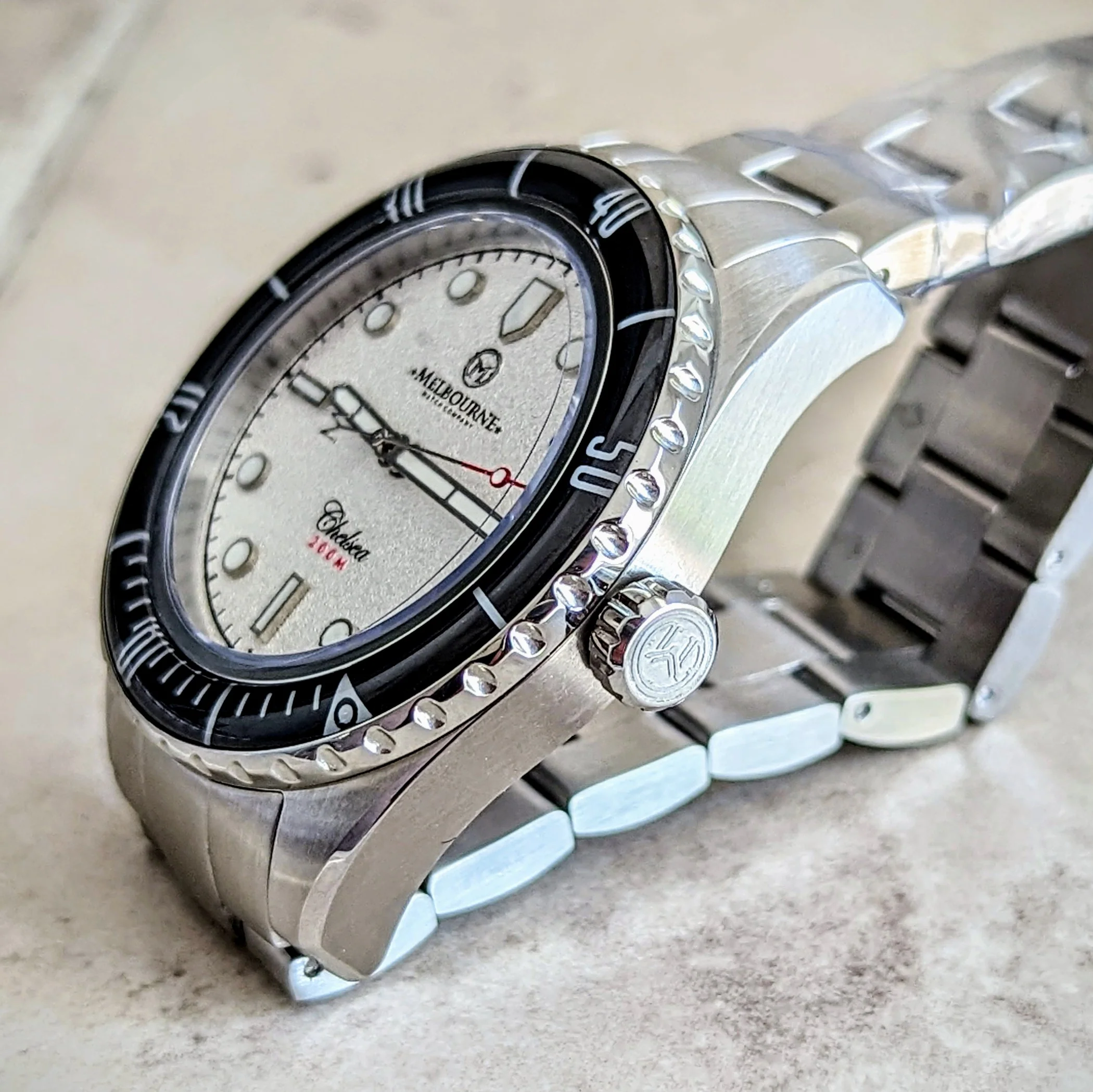 Brand-New! MELBOURNE Chelsea Automatic Watch 200M Dive Wristwatch - Display Back - Image 5