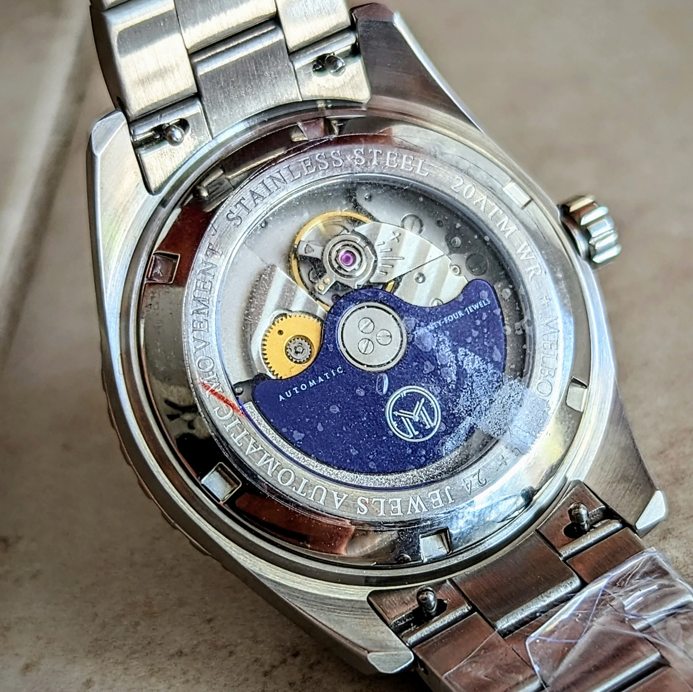 Brand-New! MELBOURNE Chelsea Automatic Watch 200M Dive Wristwatch - Display Back - Image 8