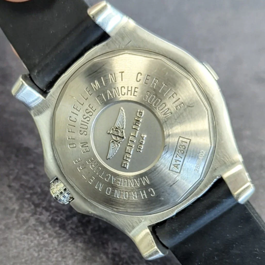 Breitling Avenger II Seawolf Automatic Watch A17331 Yellow Dial Date COSC Wristwatch - Image 15