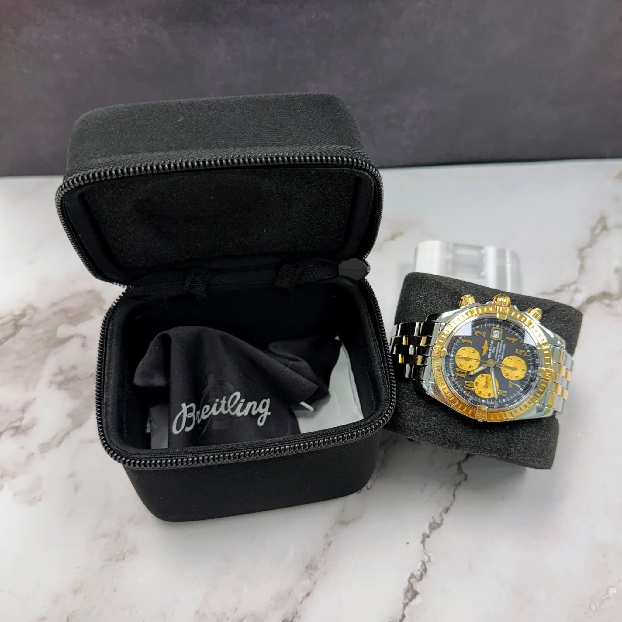 Breitling Chronomat Evolution Automatic Watch C13356 44mm 18K Rose Gold S.S. - Image 12