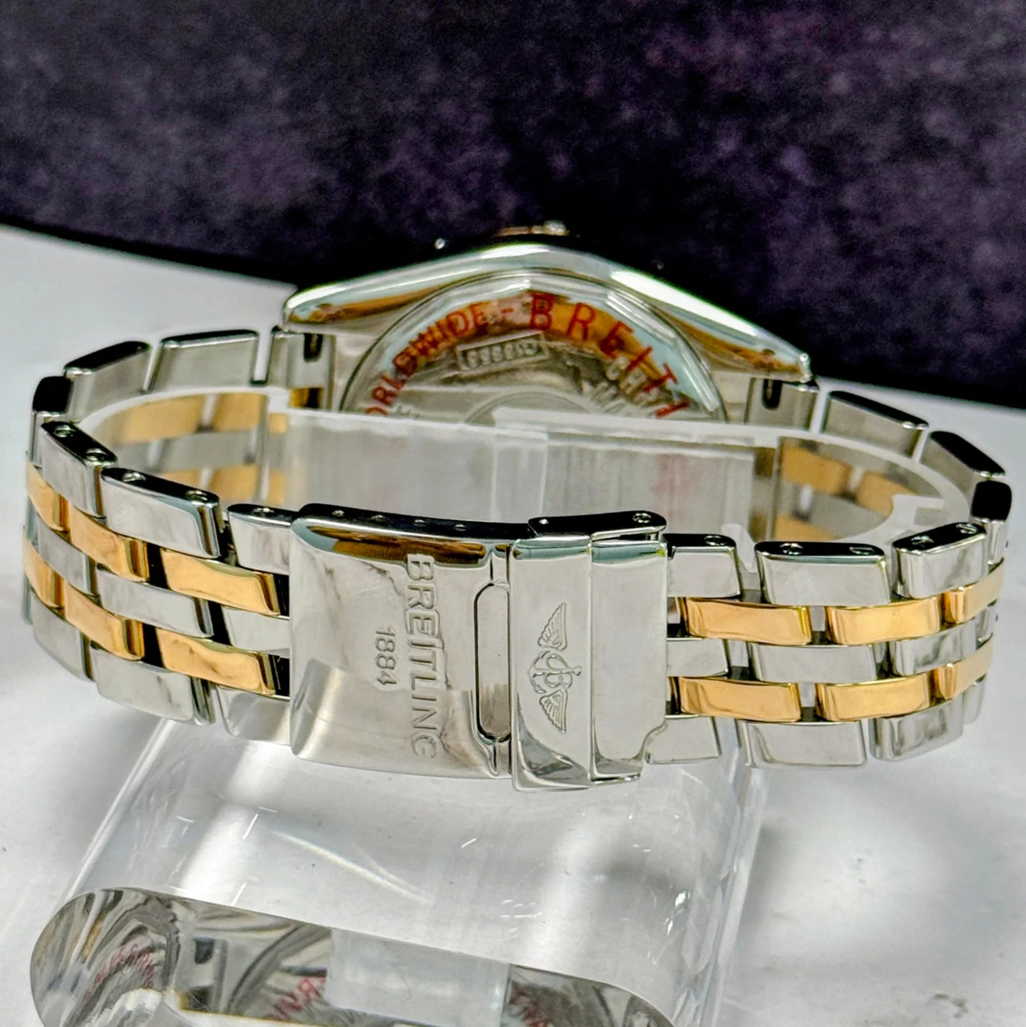 Breitling Chronomat Evolution Automatic Watch C13356 44mm 18K Rose Gold S.S. - Image 9