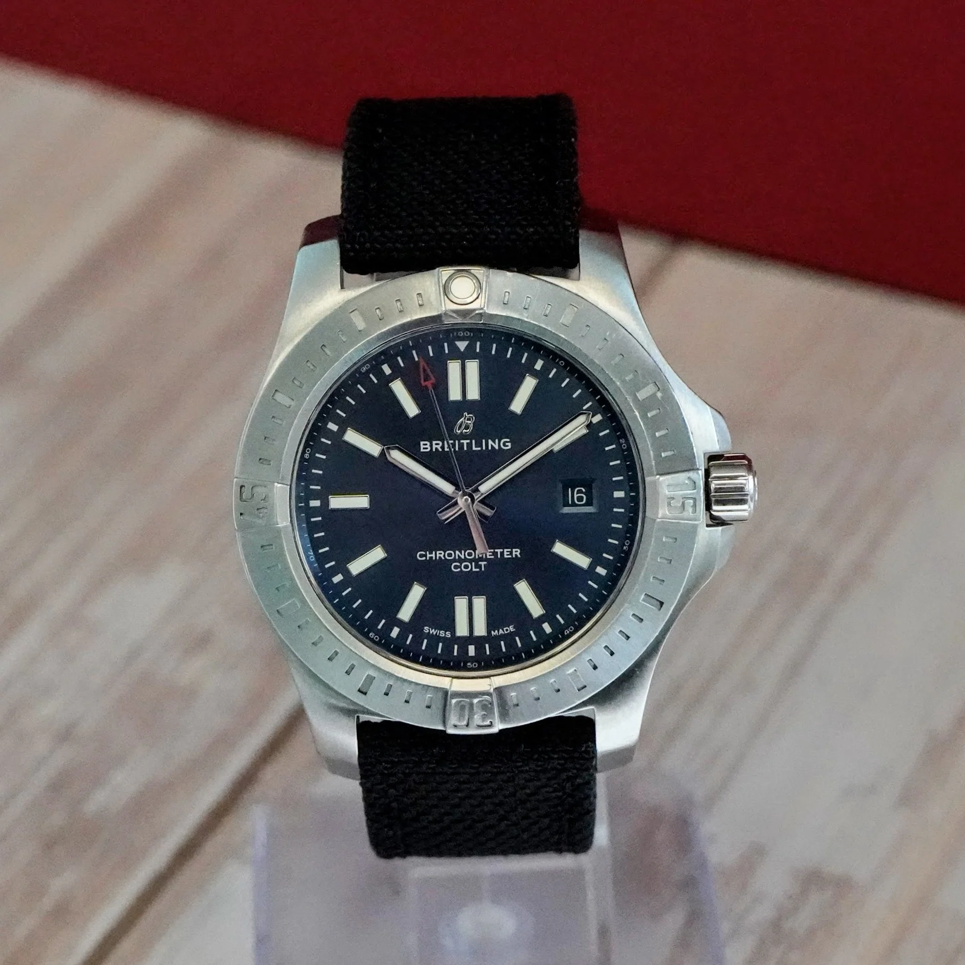 Breitling Colt Automatic Watch A17388 Chronometer Date Blue Dial 44mm S.S. - Image 5