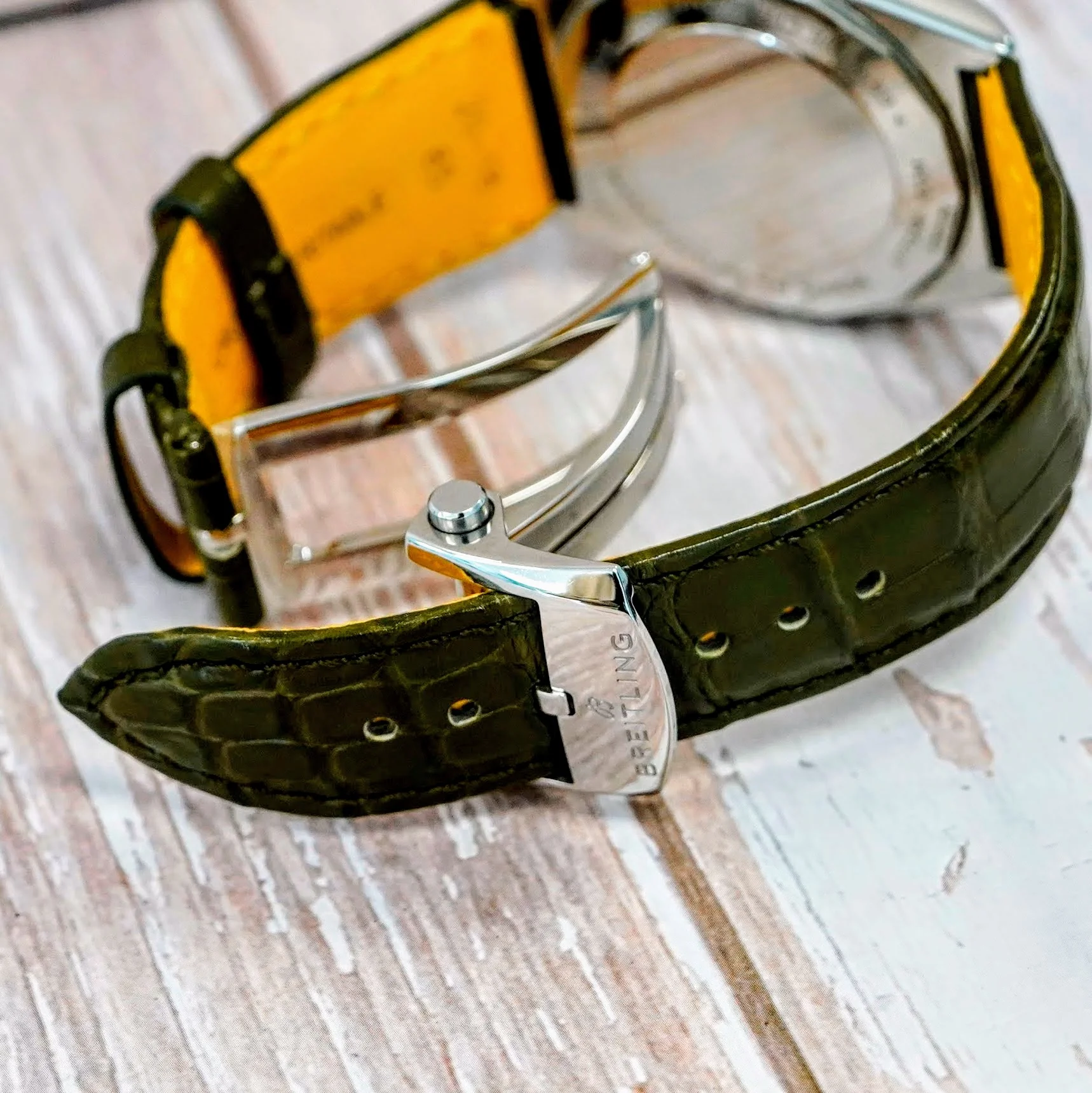 Breitling Super Chronomat Automatic 38 Watch U17356 Date 18K Rose Gold Diamond Bezel & S.S. Original Strap - Image 12