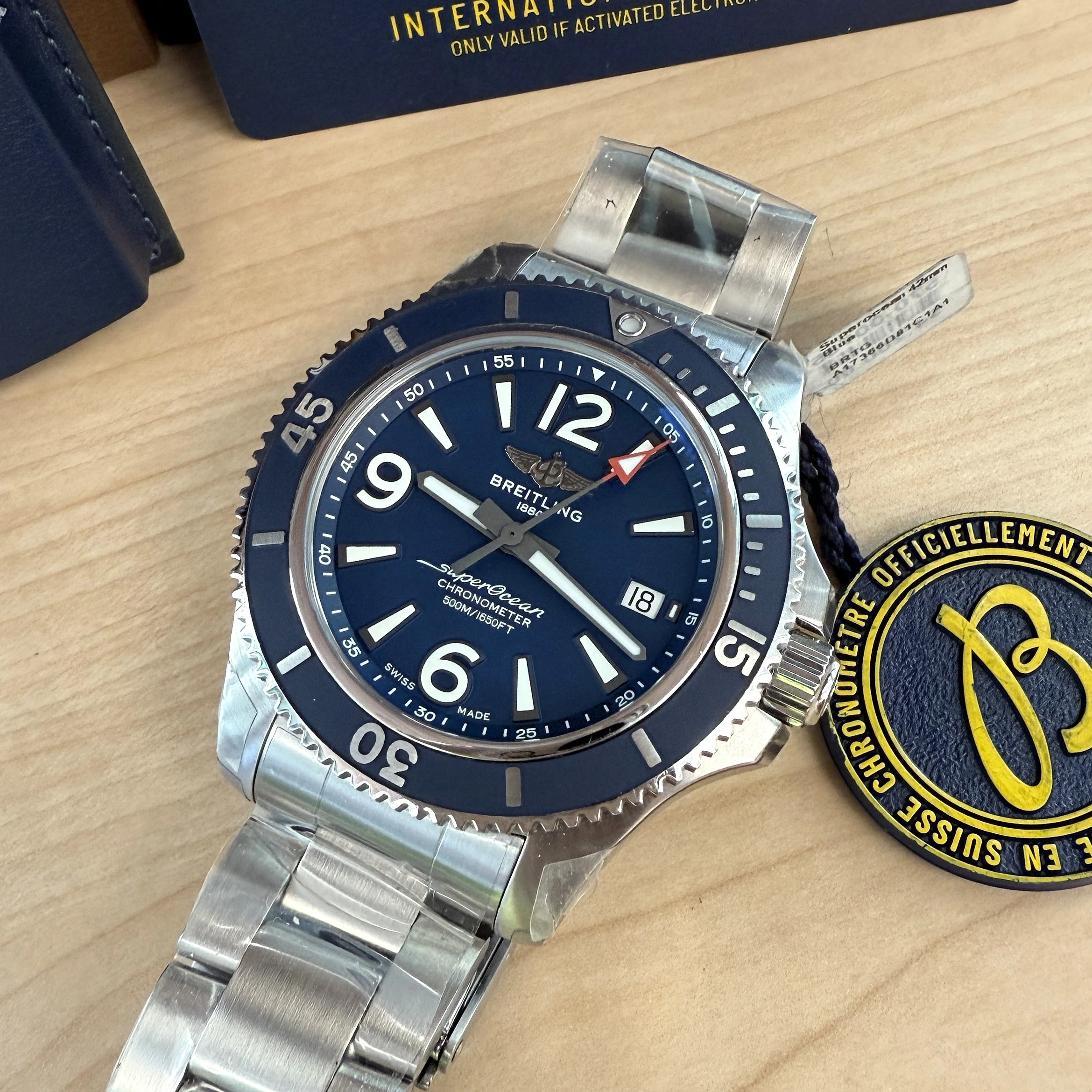 BREITLING Superocean Automatic 42 Watch A17366 ALL ORIGINAL 2-Box & Papers - Image 12