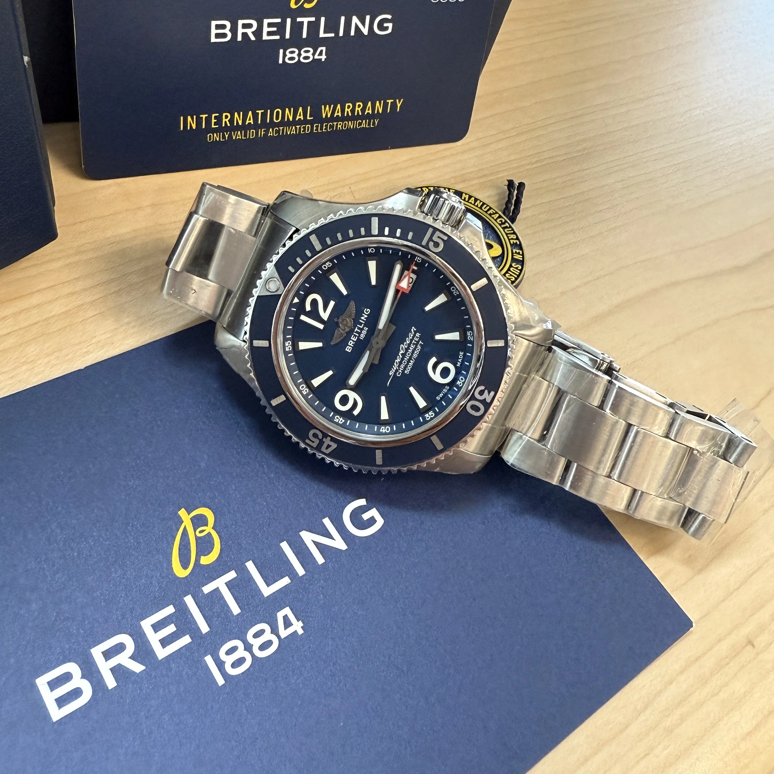 BREITLING Superocean Automatic 42 Watch A17366 ALL ORIGINAL 2-Box & Papers - Image 13