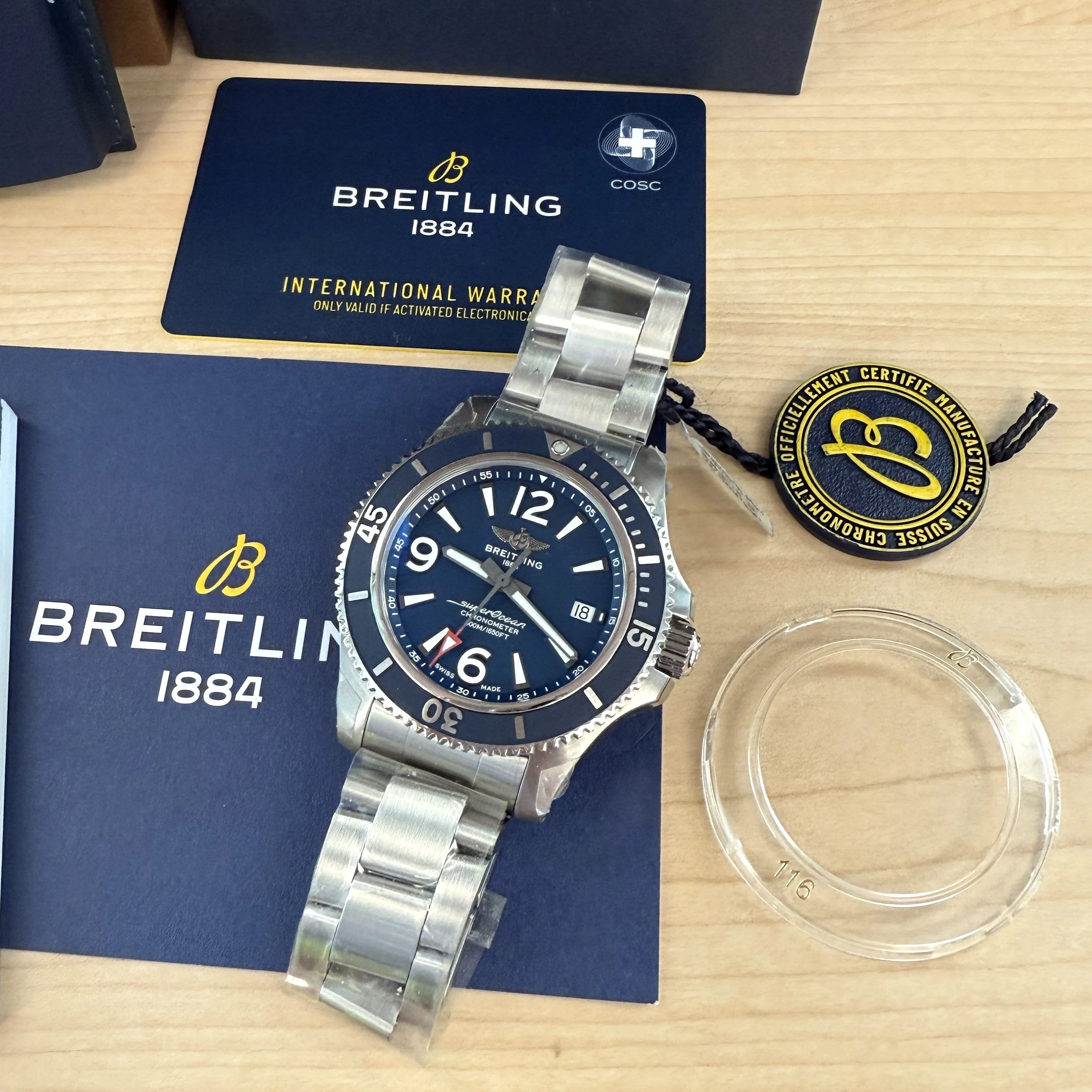 BREITLING Superocean Automatic 42 Watch A17366 ALL ORIGINAL 2-Box & Papers - Image 14