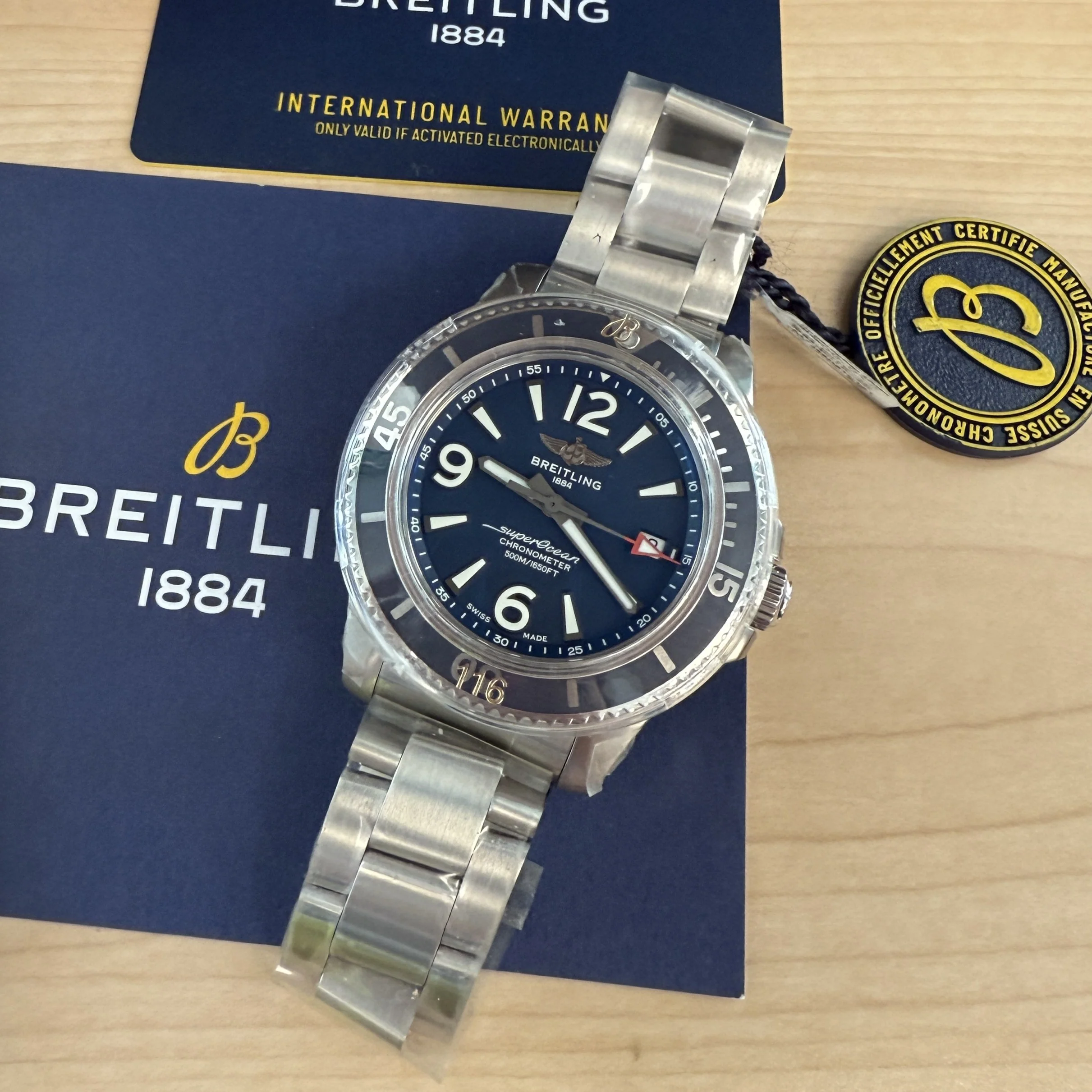 BREITLING Superocean Automatic 42 Watch A17366 ALL ORIGINAL 2-Box & Papers - Image 15