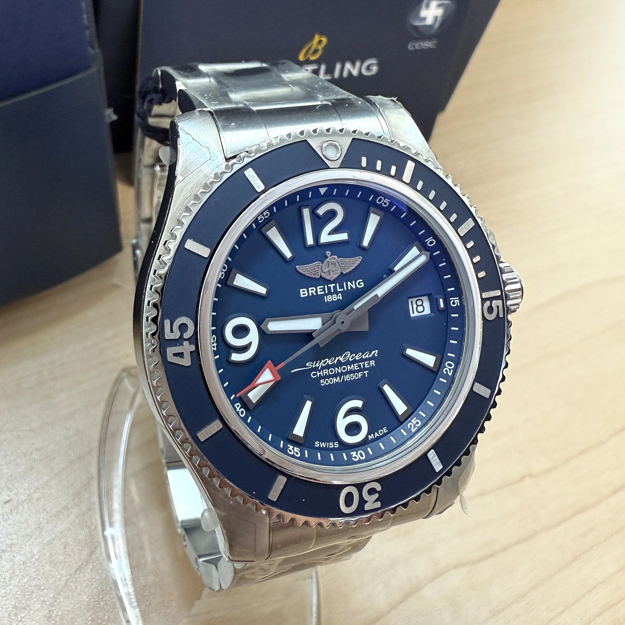 BREITLING Superocean Automatic 42 Watch A17366 ALL ORIGINAL 2-Box & Papers - Image 3