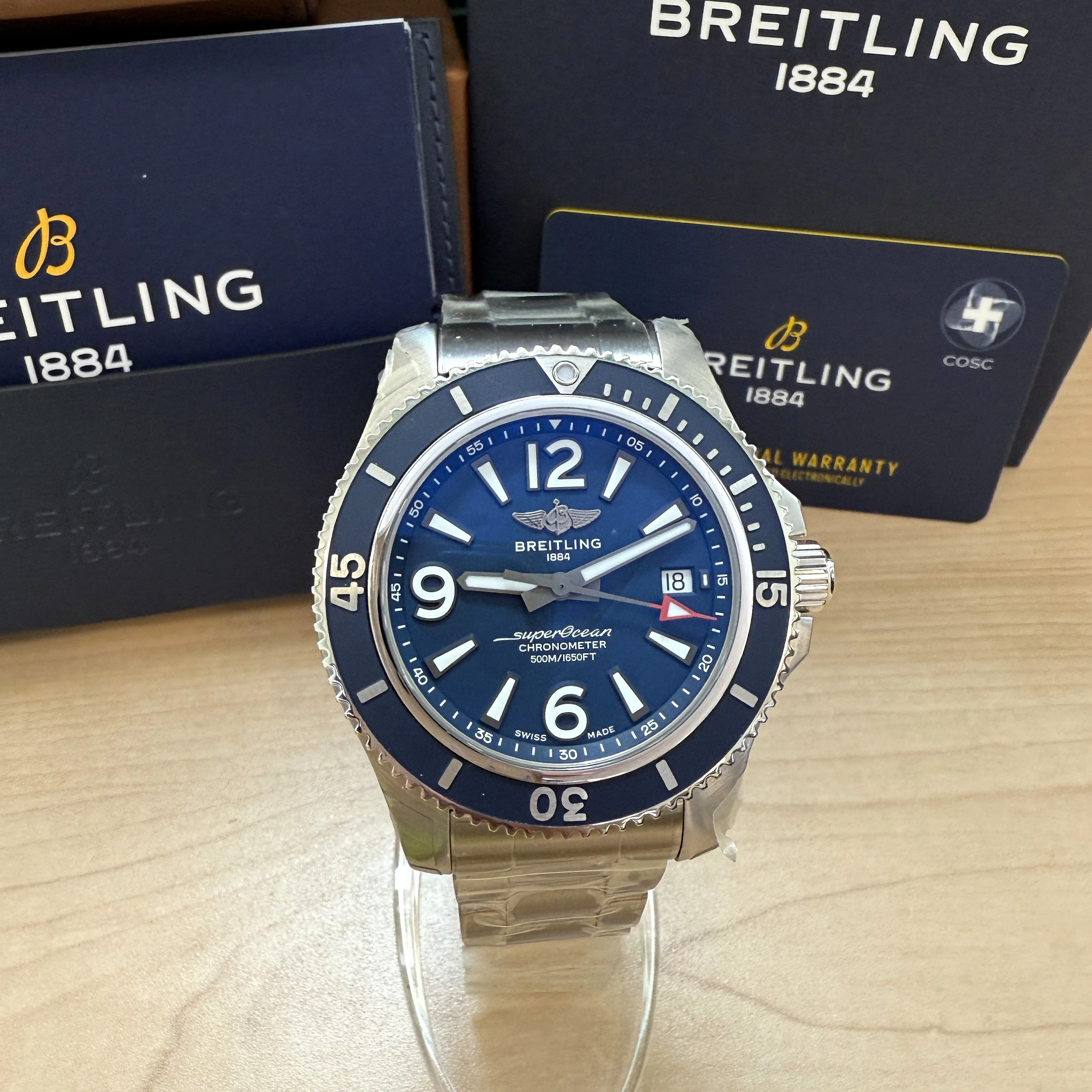 BREITLING Superocean Automatic 42 Watch A17366 ALL ORIGINAL 2-Box & Papers - Image 4