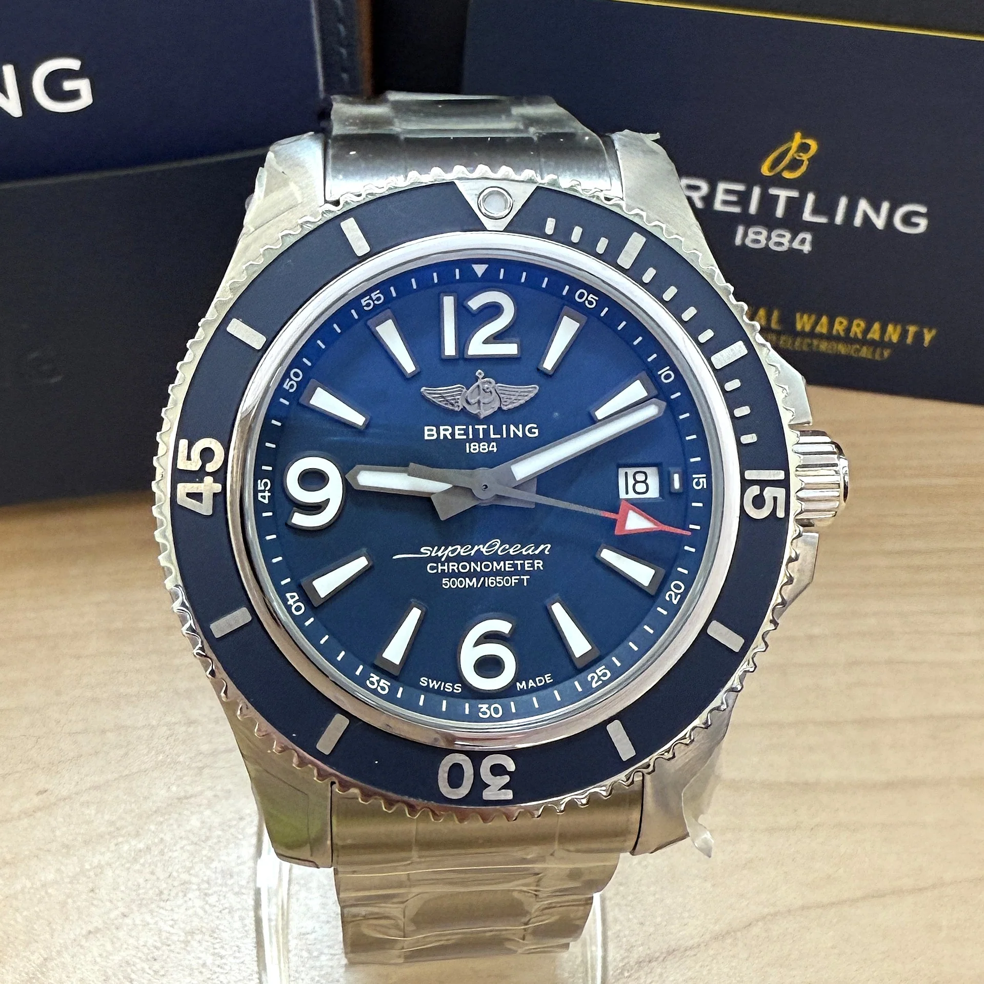 BREITLING Superocean Automatic 42 Watch A17366 ALL ORIGINAL 2-Box & Papers - Image 5