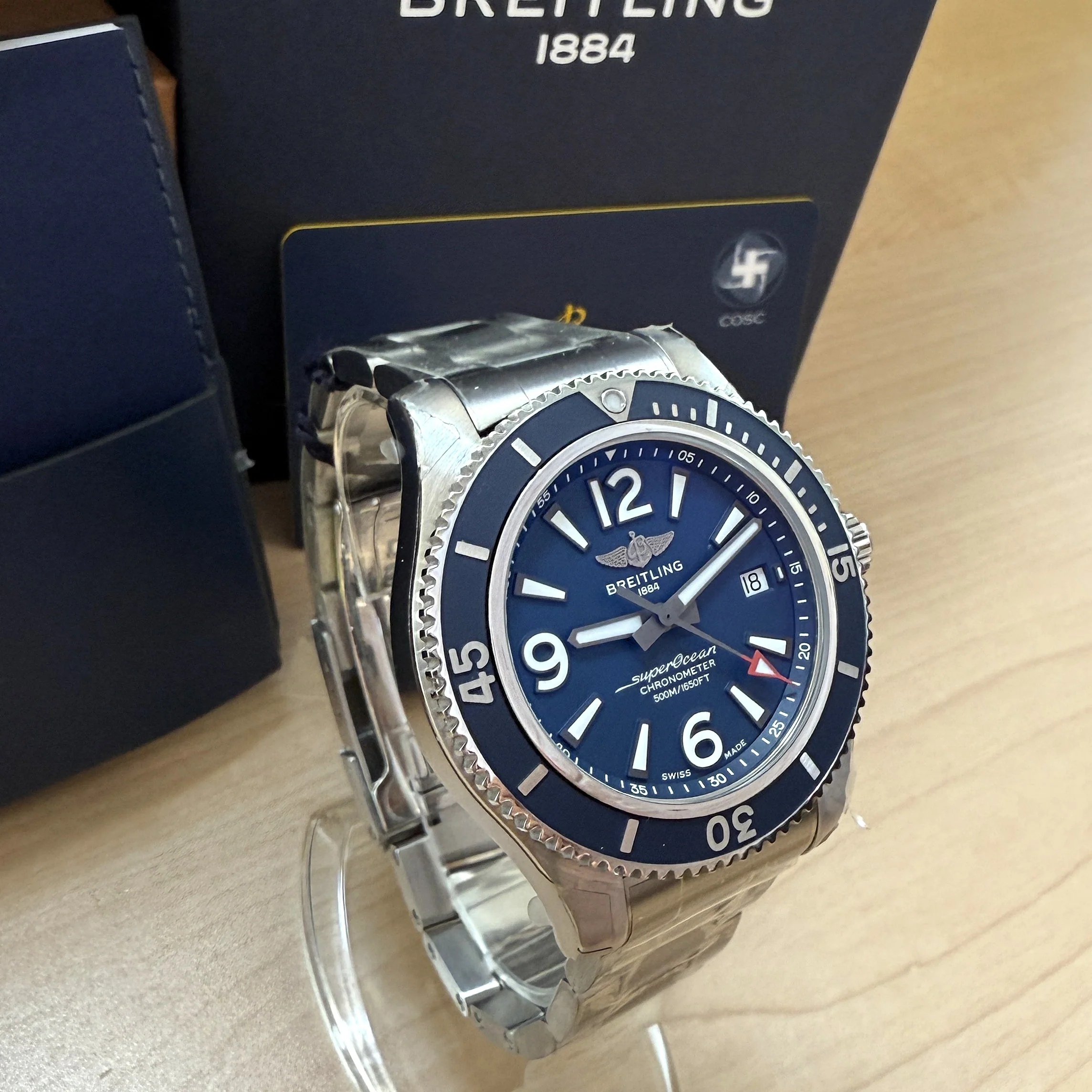 BREITLING Superocean Automatic 42 Watch A17366 ALL ORIGINAL 2-Box & Papers - Image 6