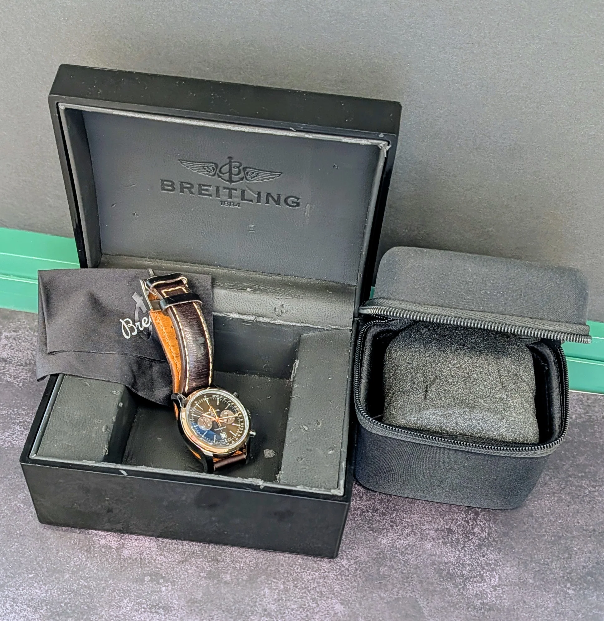 Breitling Transocean Chronograph 38 Watch U41310 Two-Tone Automatic Wristwatch - Image 16