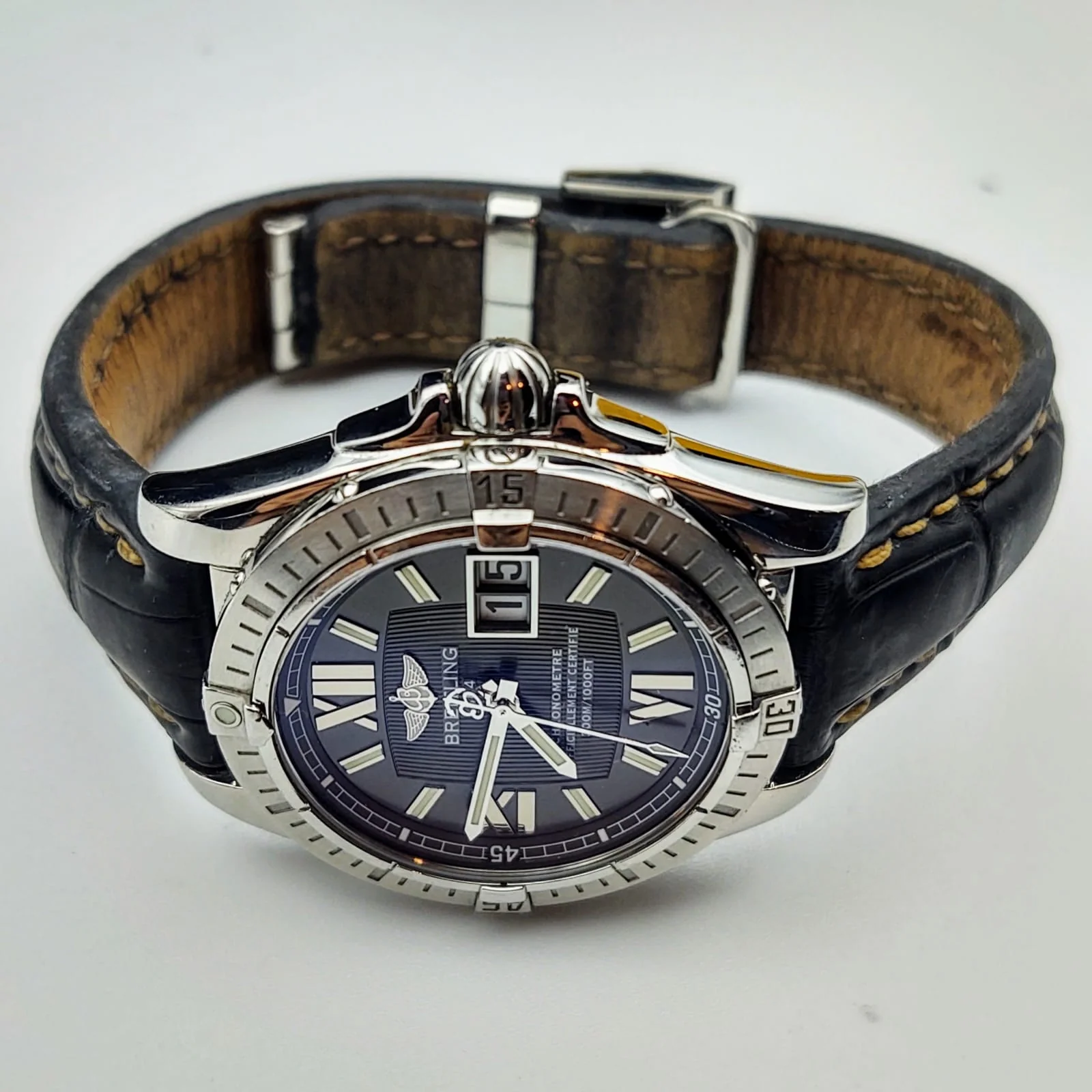 BREITLING Windrider Cockpit Watch Chronometer Officiellement Certifie 300M Wristwatch - Image 10