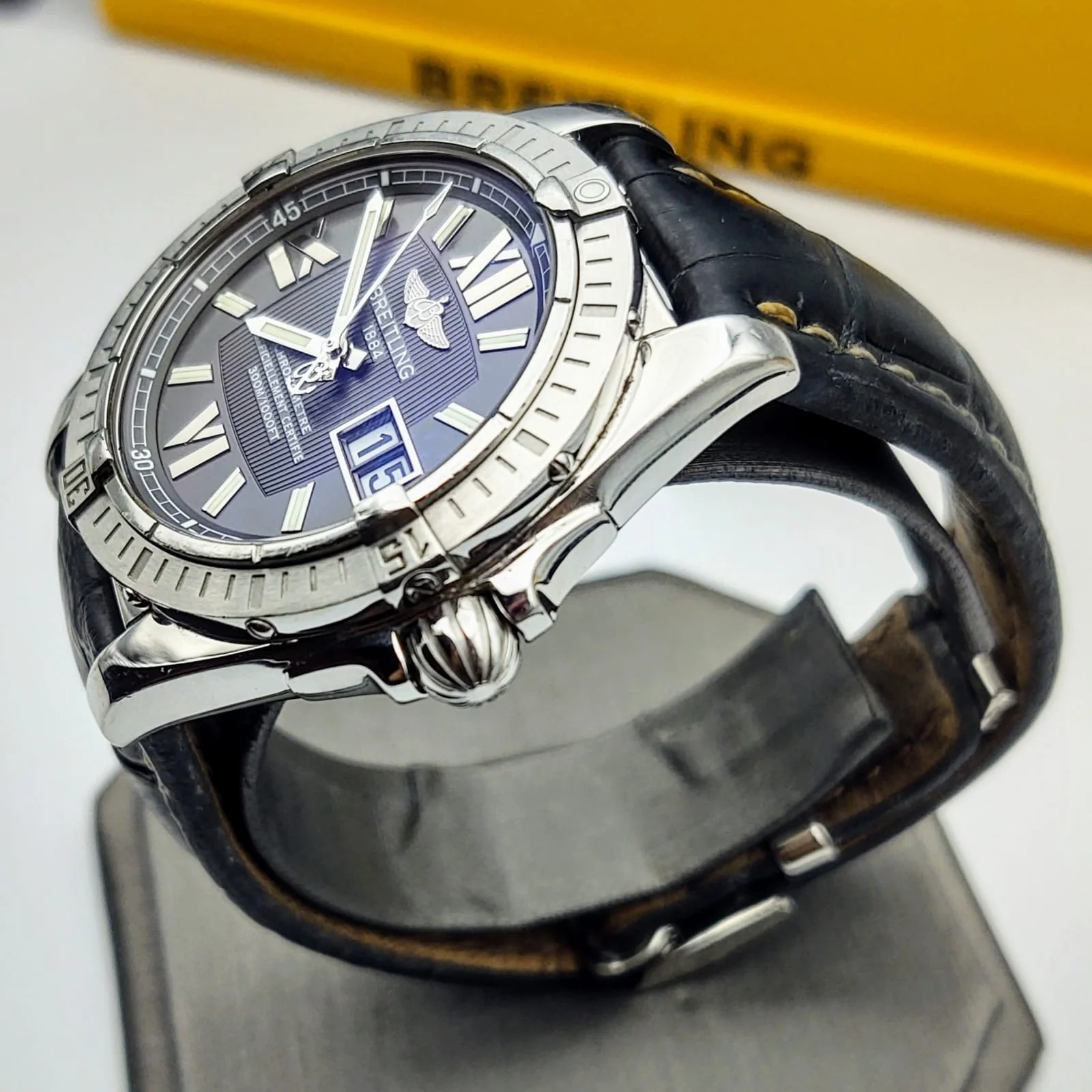 BREITLING Windrider Cockpit Watch Chronometer Officiellement Certifie 300M Wristwatch - Image 8