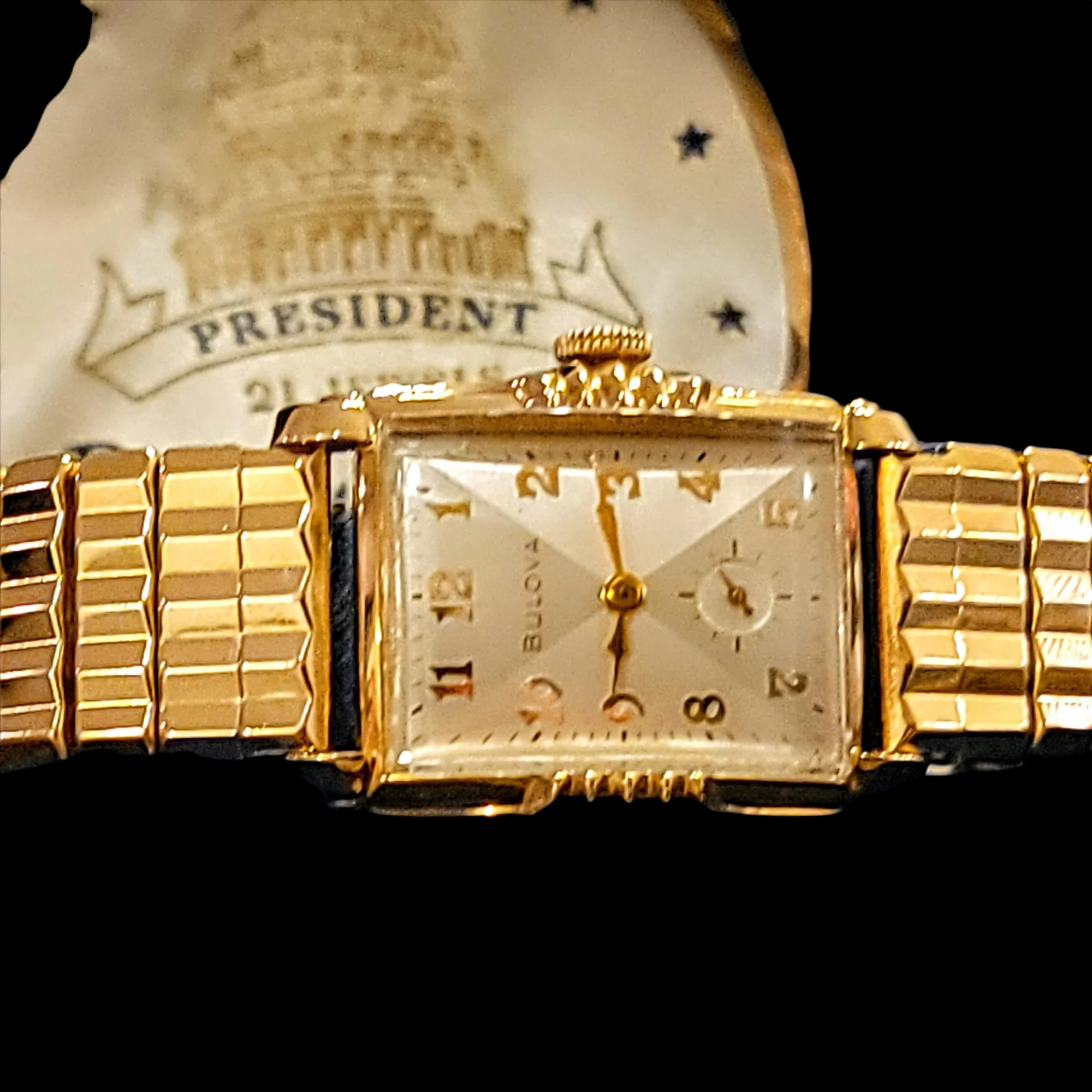 BULOVA 1954 President "A" 21 Jewels Cal. 10BM U.S.A. - Image 7