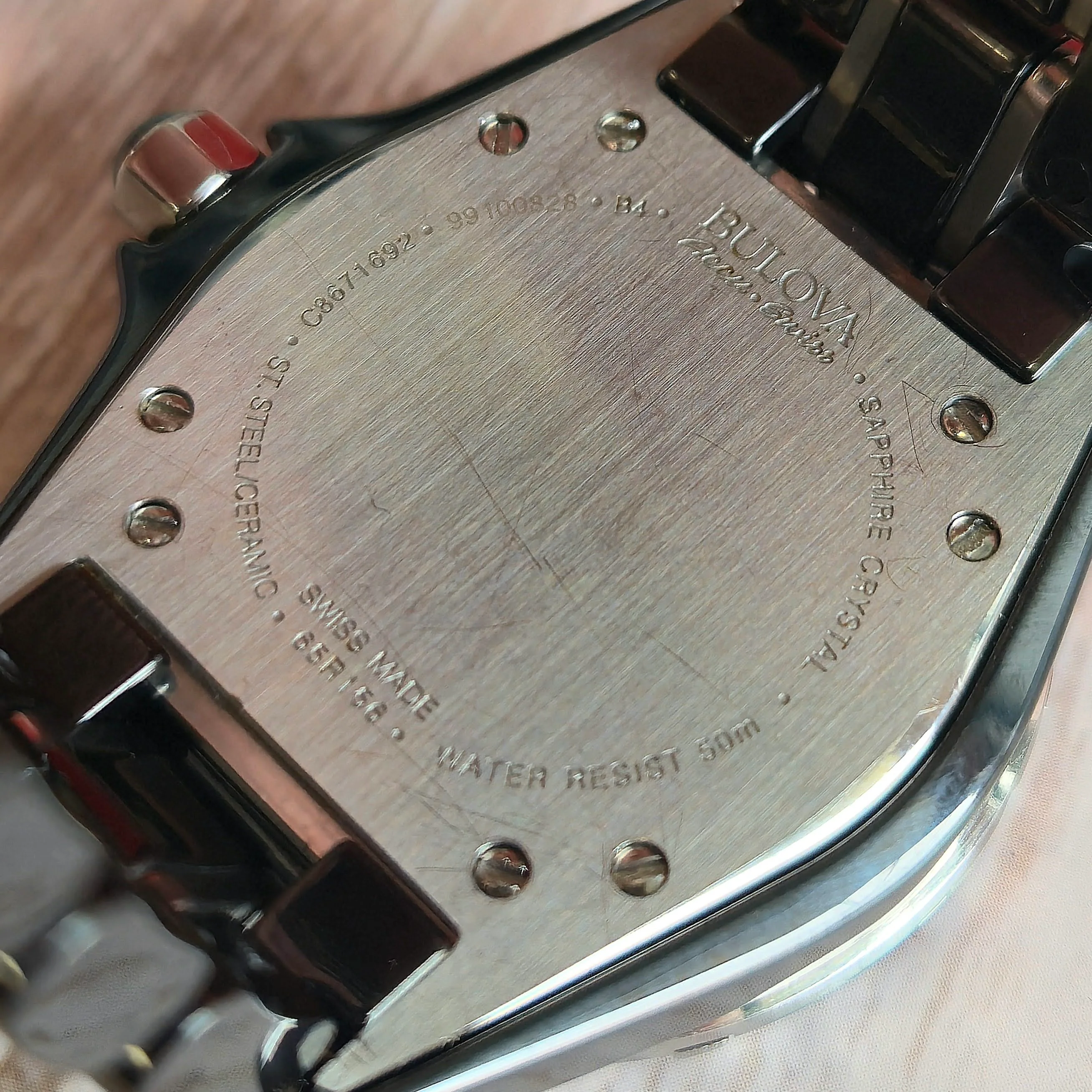 Bulova Accu Swiss Ladies Watch 65R156 Mirador Diamond Date 36mm Ceramic Wristwatch - Image 12