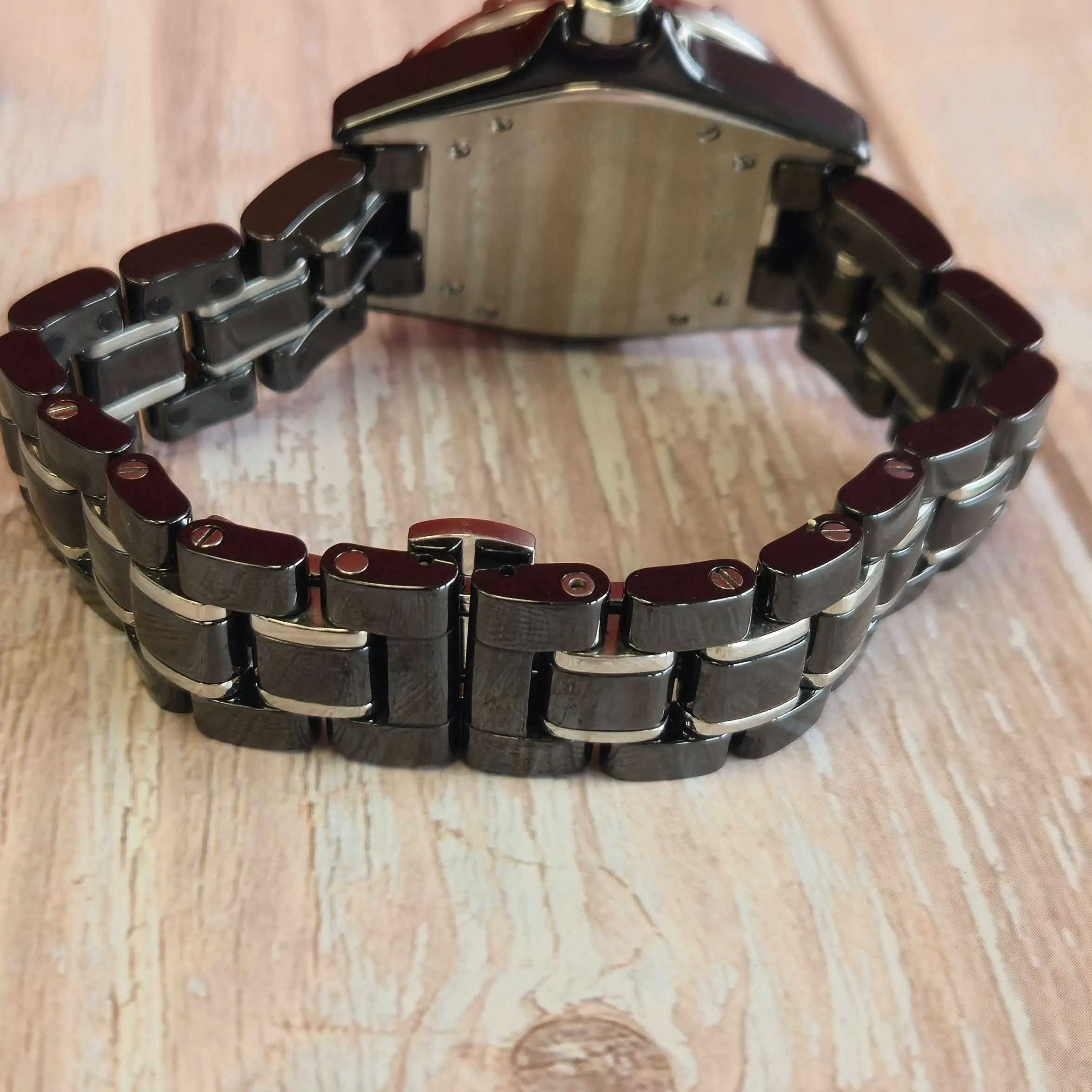 Bulova Accu Swiss Ladies Watch 65R156 Mirador Diamond Date 36mm Ceramic Wristwatch - Image 9