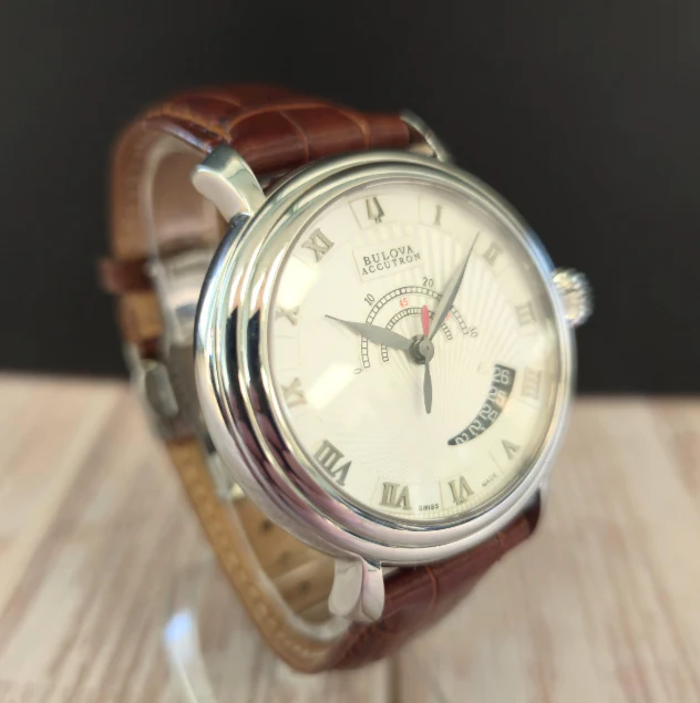 Bulova Accutron Amerigo Automatic Watch 63B021 41mm S.S. Swiss Made Wristwatch - Image 4