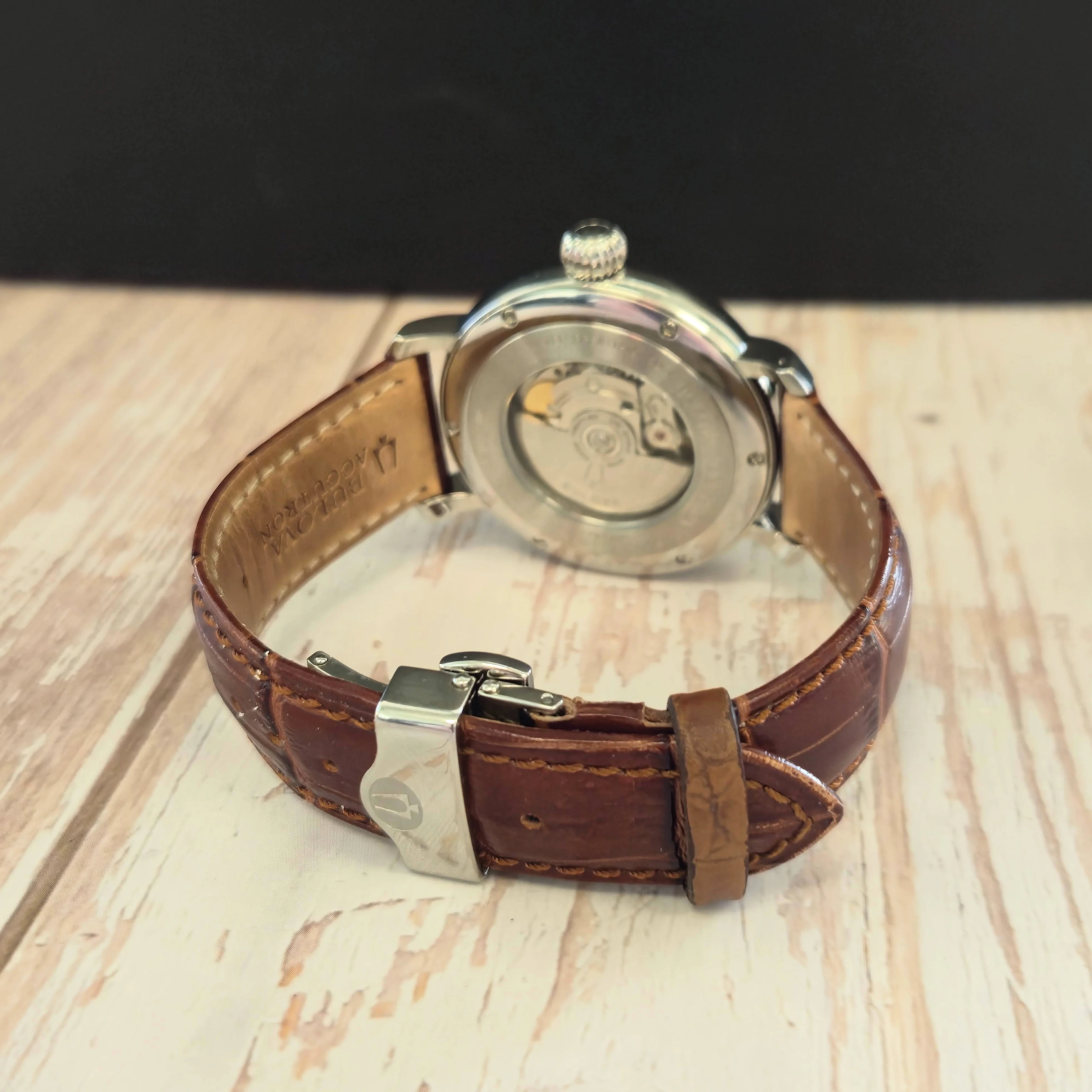 Bulova Accutron Amerigo Automatic Watch 63B021 41mm S.S. Swiss Made Wristwatch - Image 6