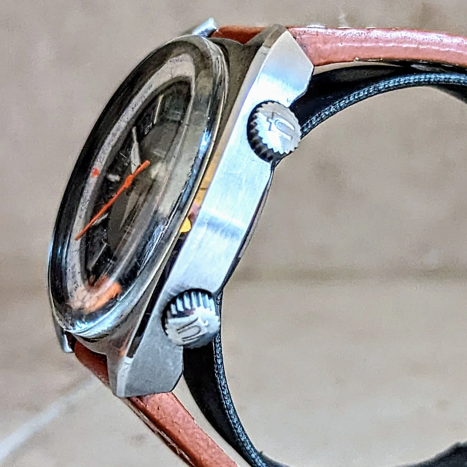 BULOVA Accutron Deep Sea World Timer Watch Vintage 1970 Wristwatch - Image 5