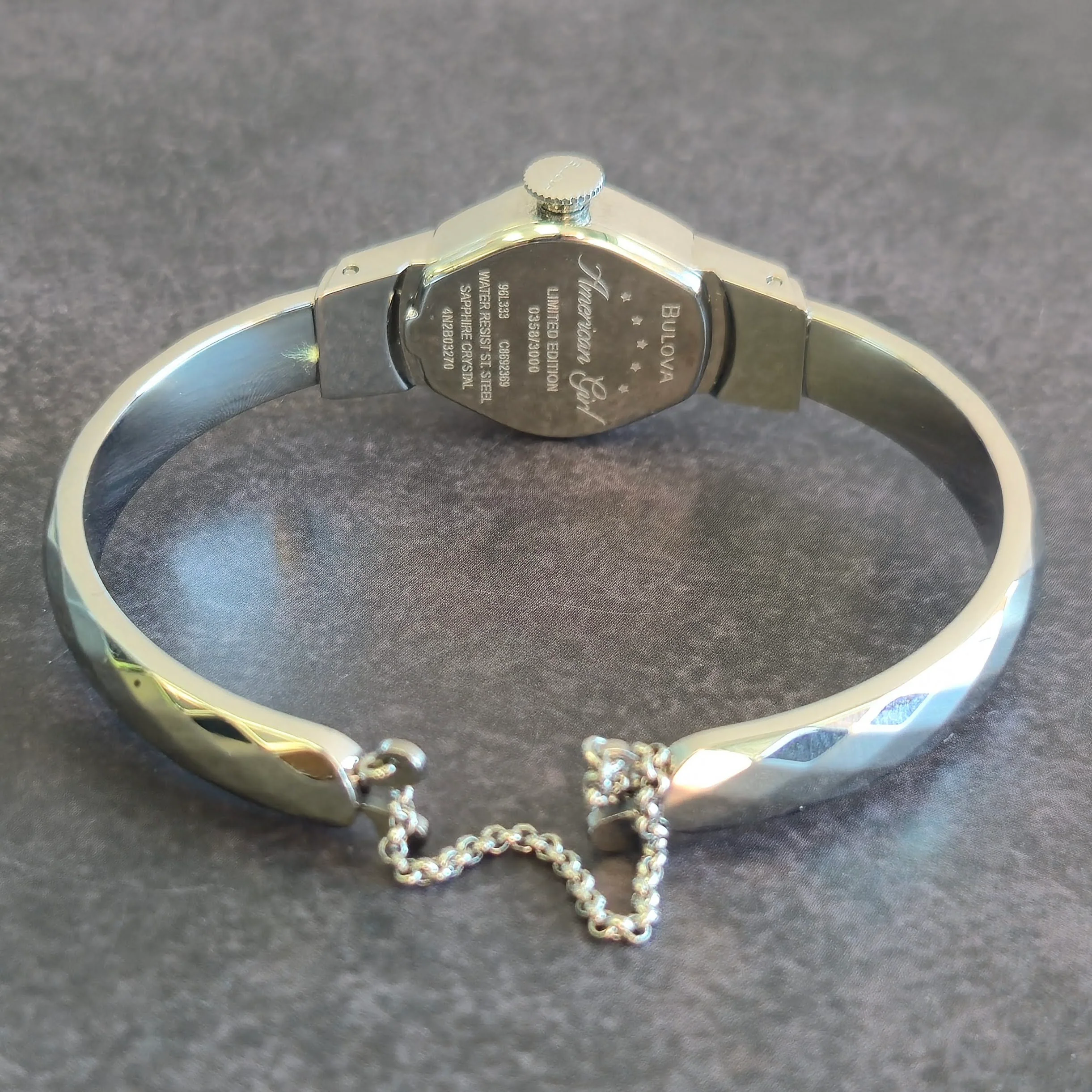 BULOVA American Girl "M" Watch 96L333 Limited Edition Wristwatch ALL S.S. - ALL Original 2-Box & Papers - Image 8