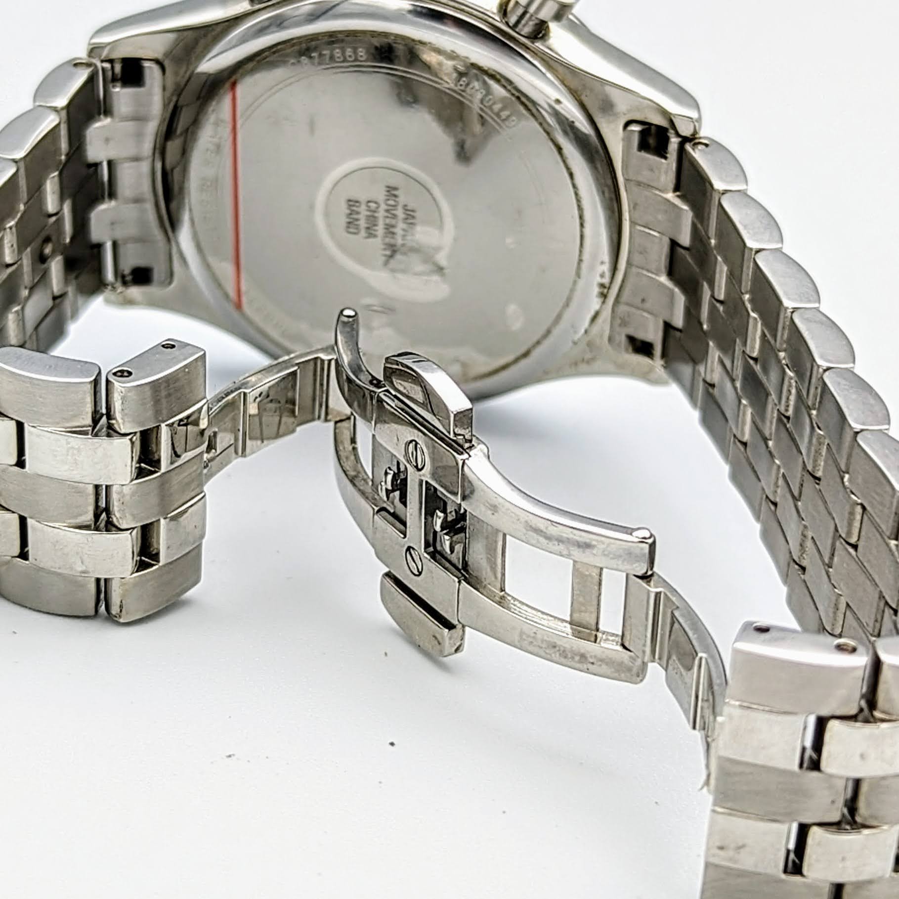 BULOVA Classic Chronograph Watch 43mm Quartz Wristwatch - ALL S.S. - Image 10