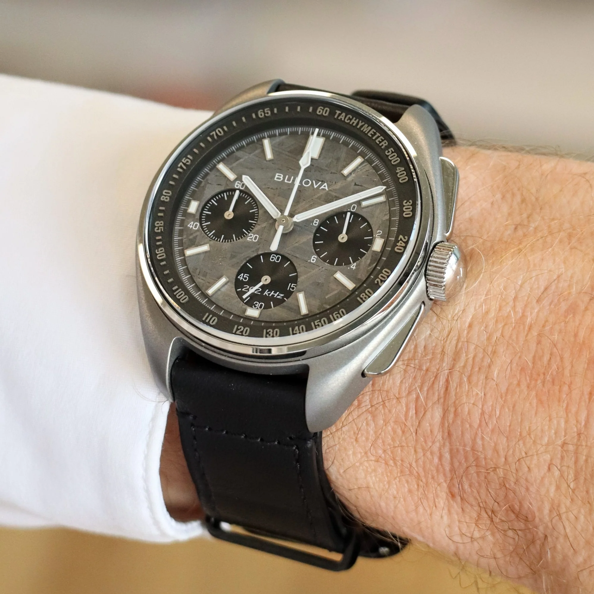 BULOVA Lunar Pilot Meteorite Chronograph Watch Archive Series Limited Edition 96A312 - Image 10