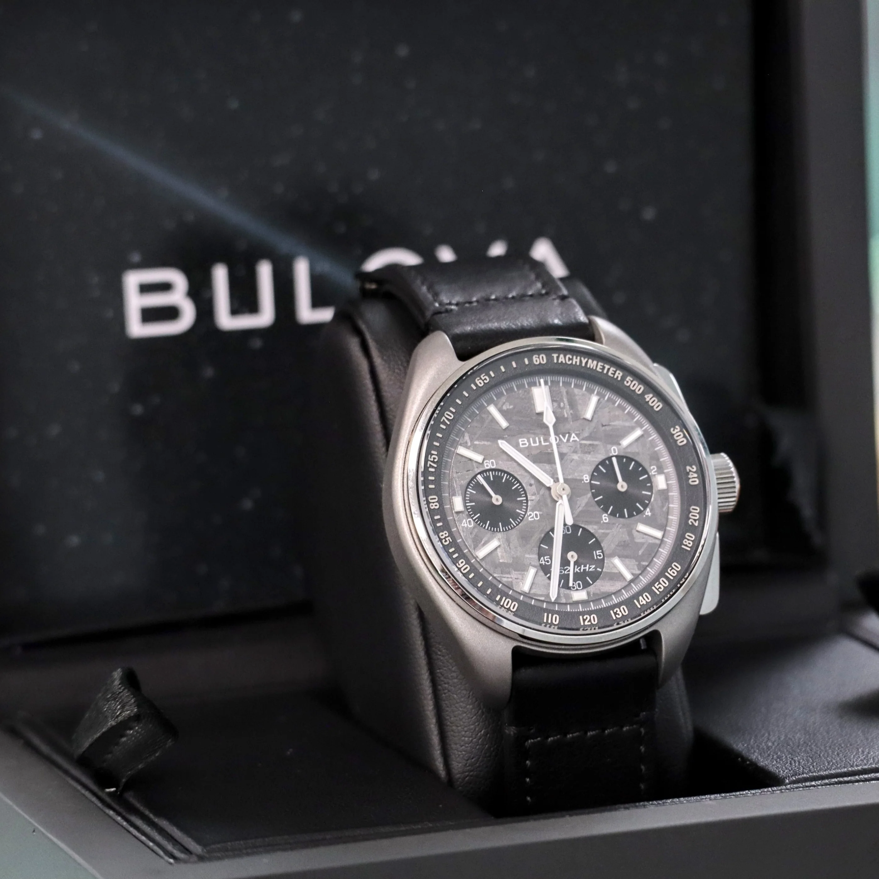 BULOVA Lunar Pilot Meteorite Chronograph Watch Archive Series Limited Edition 96A312 - Image 4