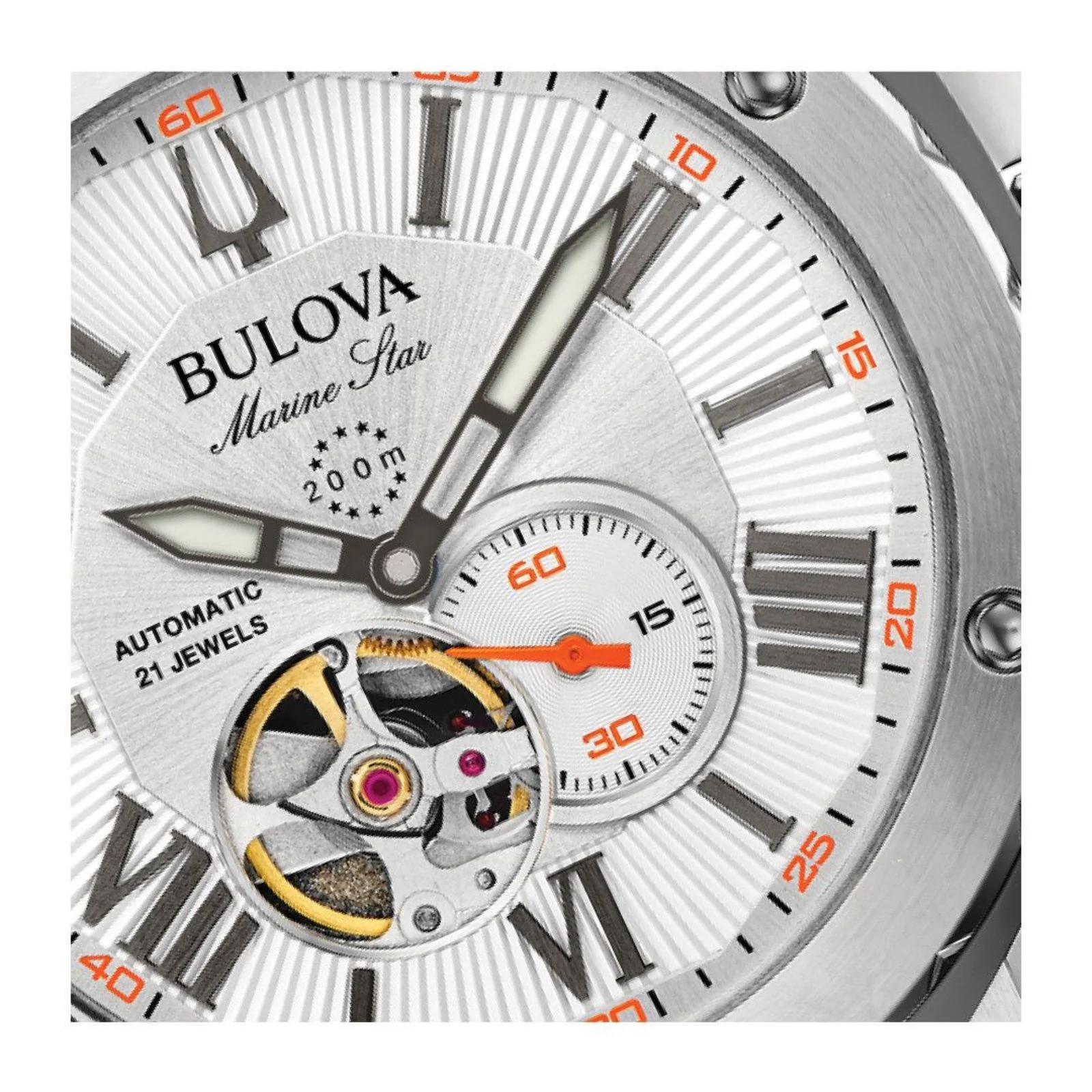 BULOVA Marine Star Automatic Watch 21 Jewels Series A 98A226 - Image 3