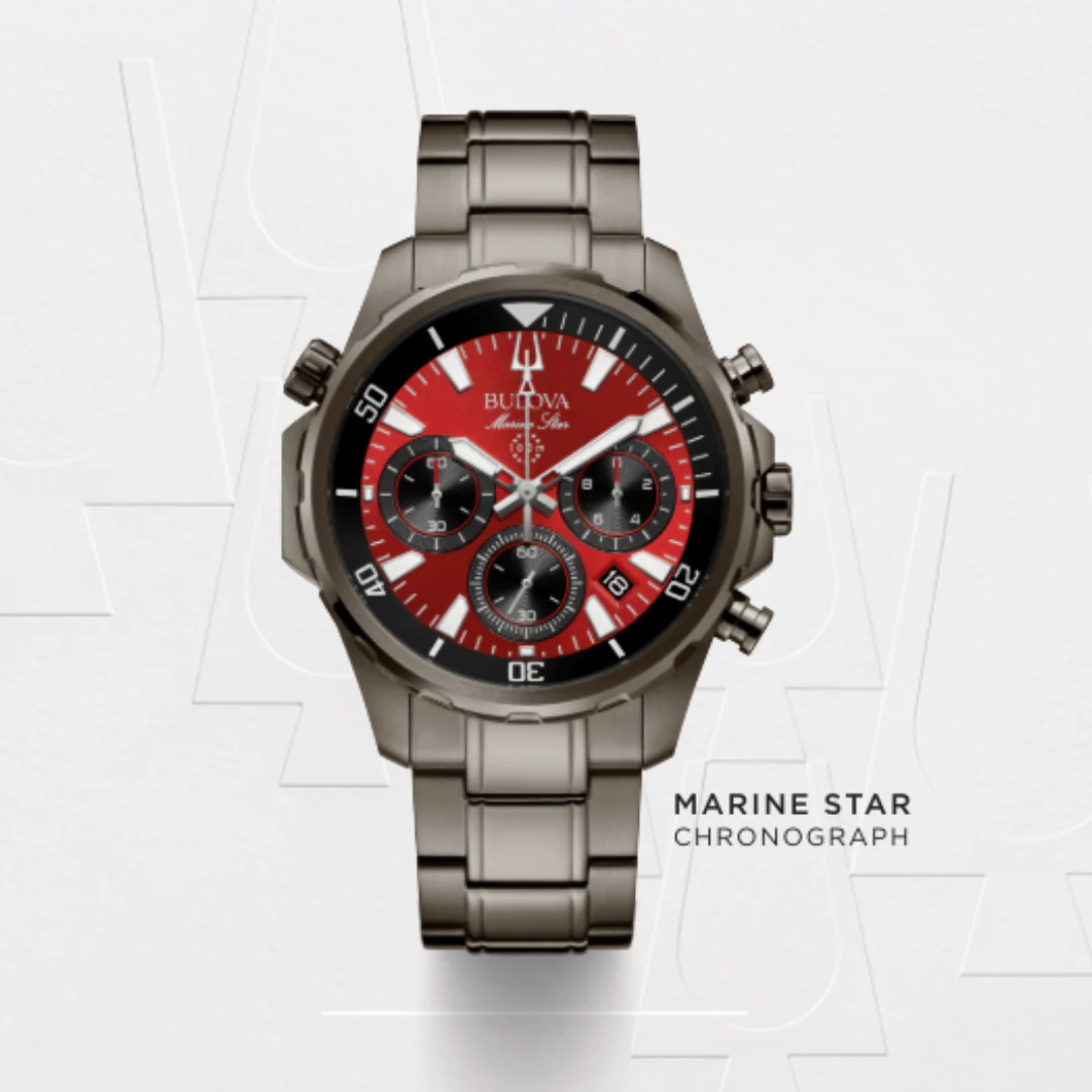 BULOVA Marine Star Chronograph Watch Series B 98B350 - Image 9