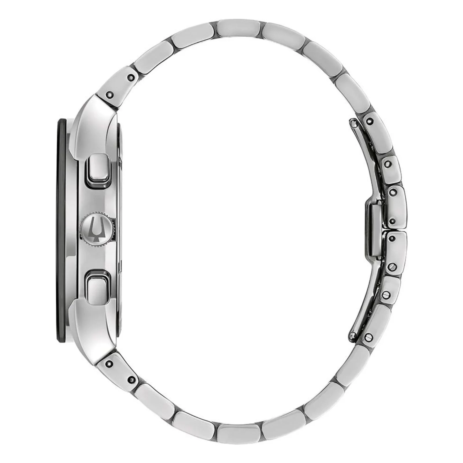 BULOVA Modern Millennia Chronograph Watch ALL Stainless Steel 96C149 - Image 3