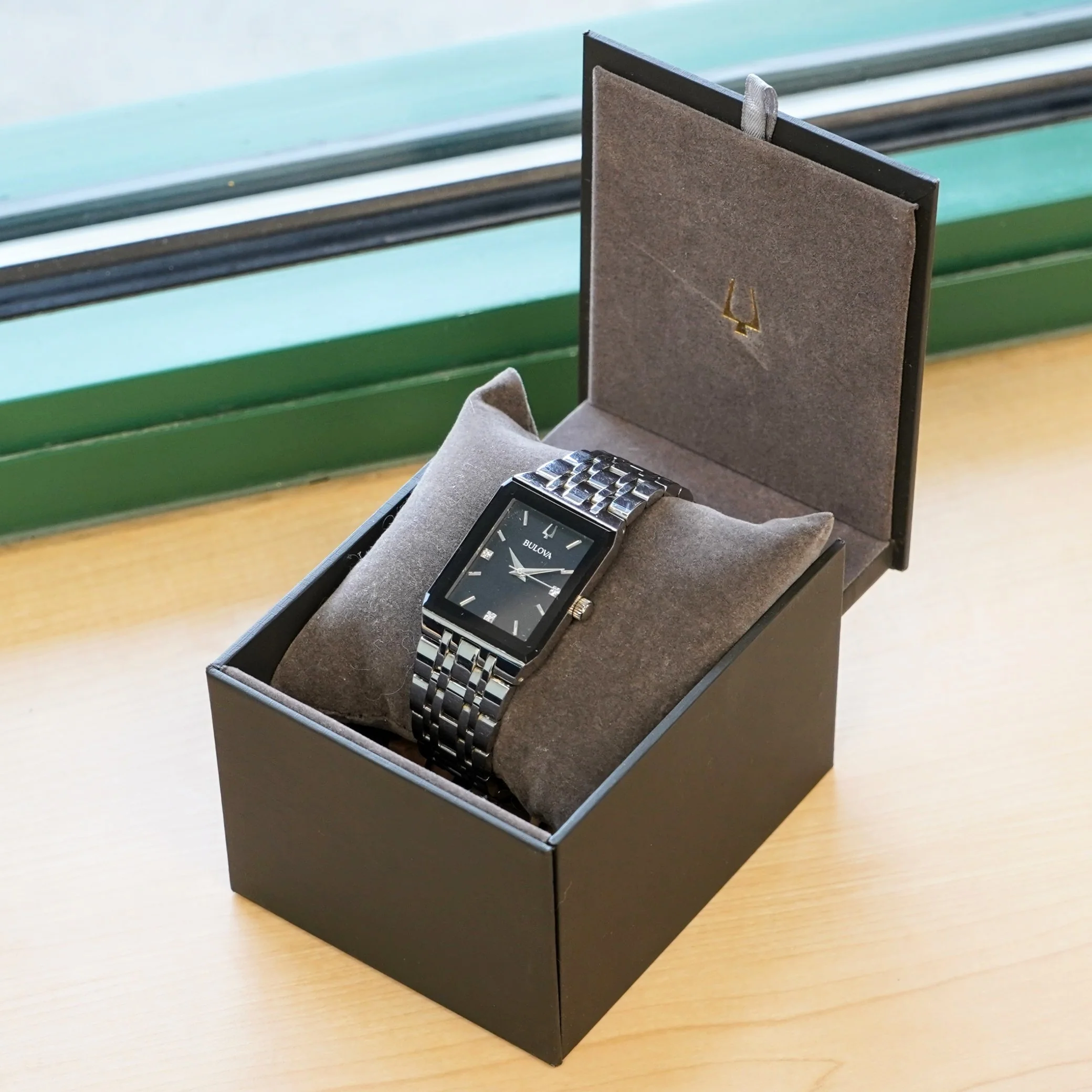 BULOVA Modern Quadra Watch 96D145 ALL S.S. Diamond Dial ALL Original in Box! - Image 10