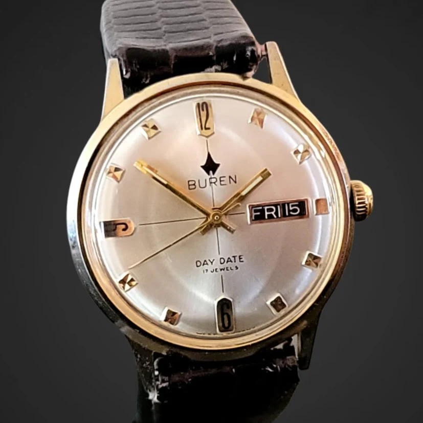 BUREN Day/Date Watch 17 Jewels - Image 10