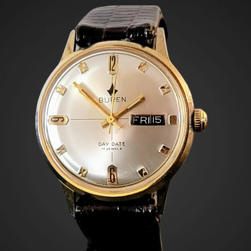BUREN Day/Date Watch 17 Jewels - Image 11