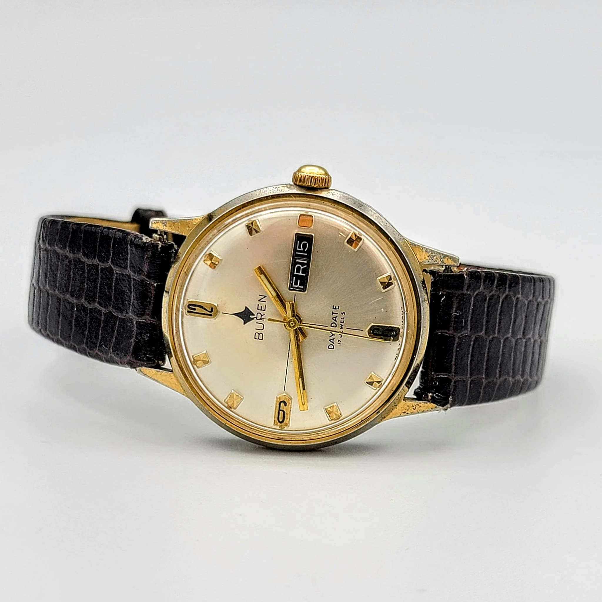 BUREN Day/Date Watch 17 Jewels - Image 4