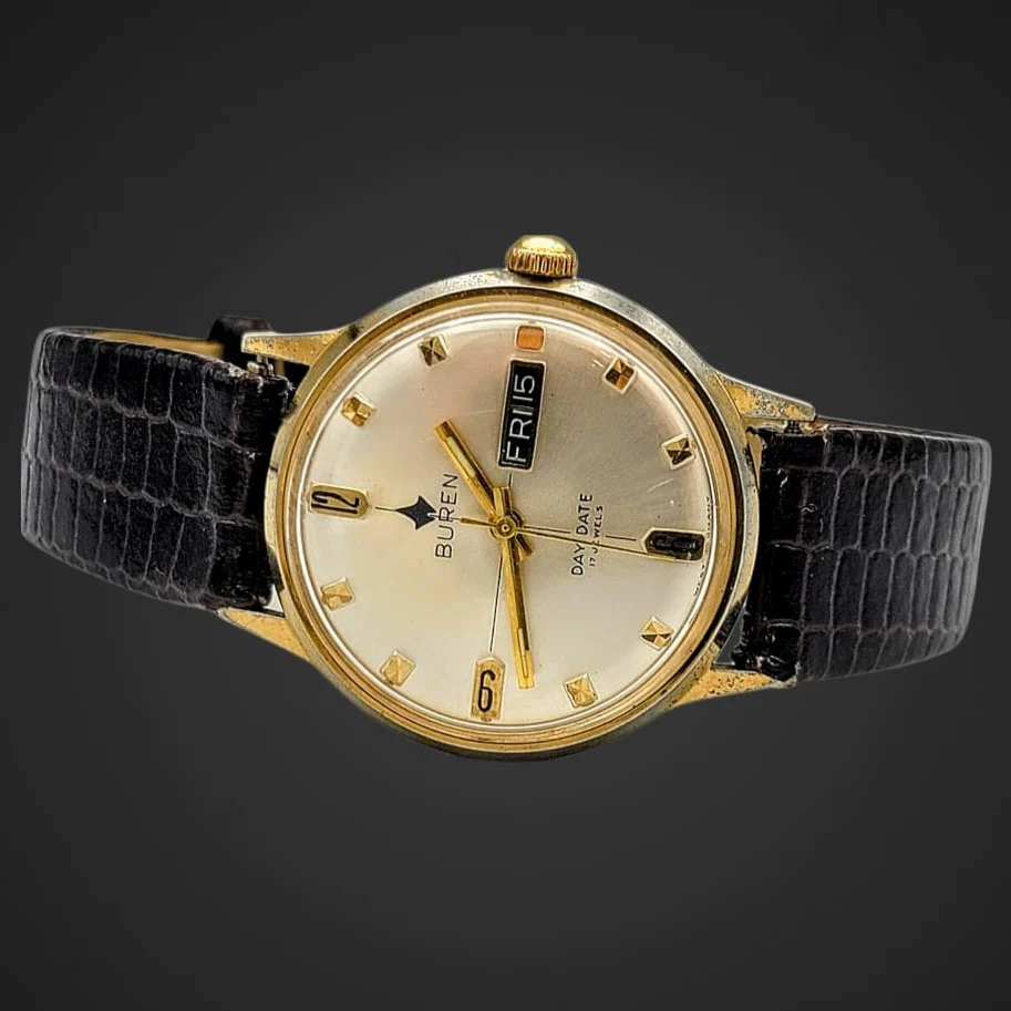 BUREN Day/Date Watch 17 Jewels - Image 5