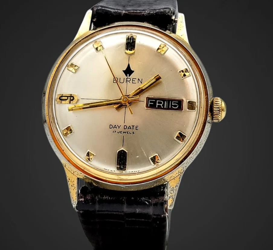 BUREN Day/Date Watch 17 Jewels - Image 6