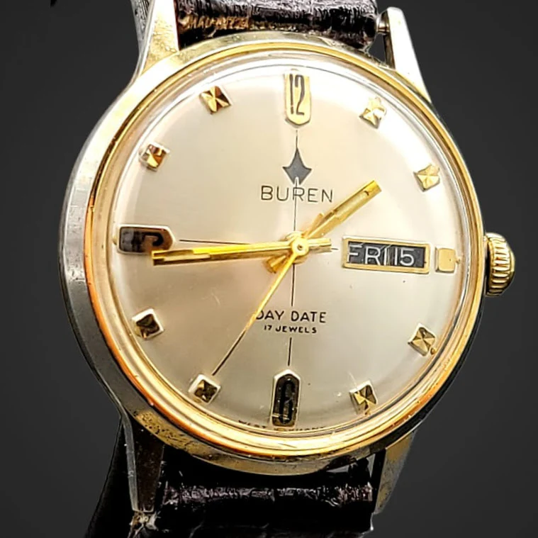 BUREN Day/Date Watch 17 Jewels - Image 7